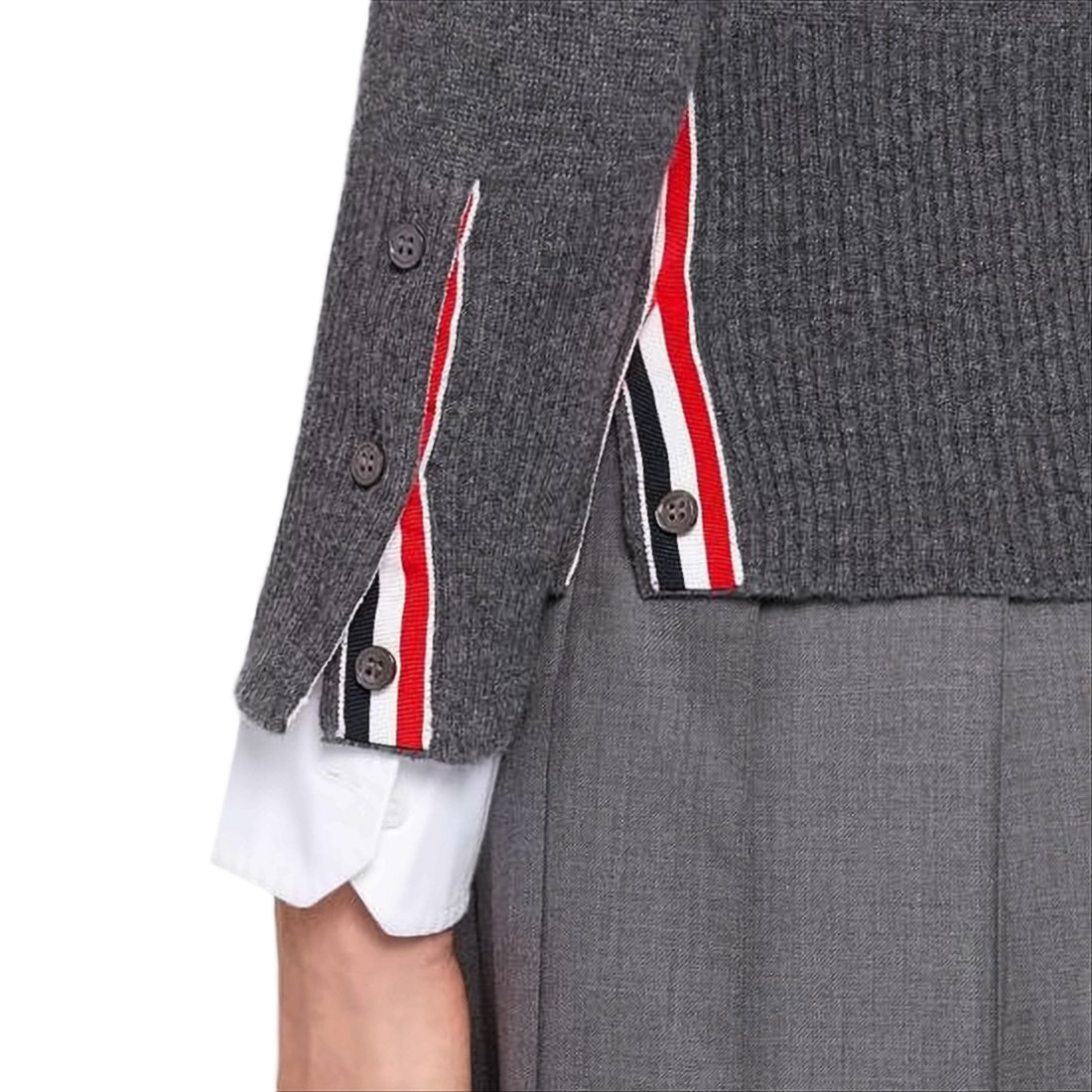 Cashmere Knit Cardigan with V-Neckline