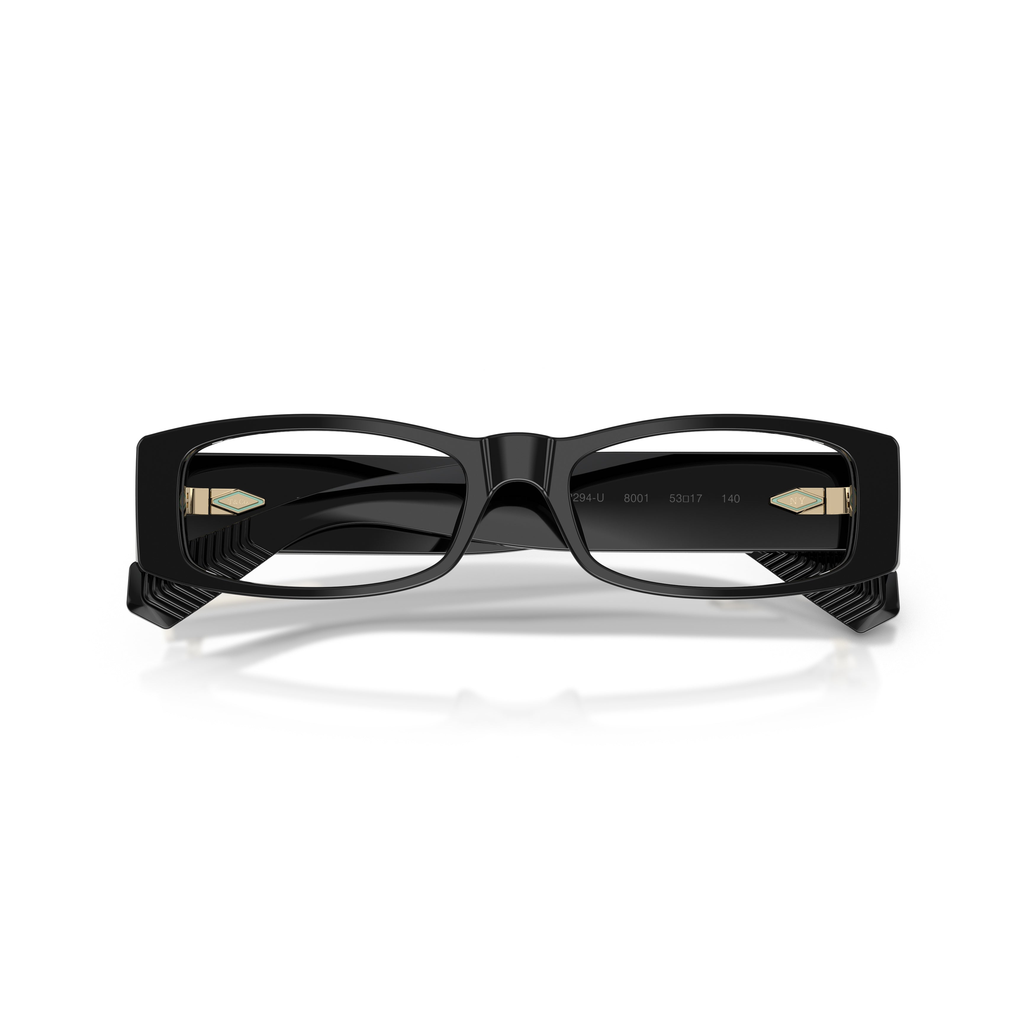 0tf2294u Rectangular Eyeglasses in Black Acetate
