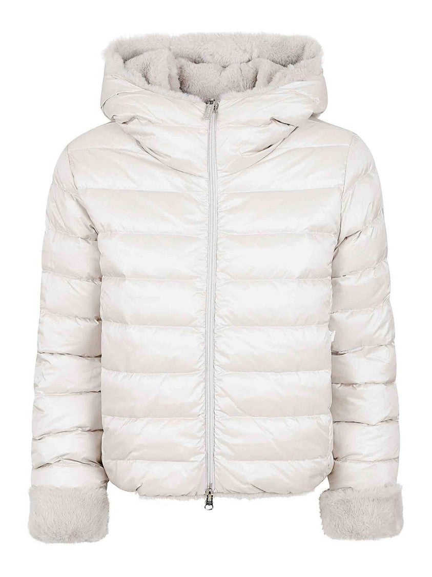 Reversible Faux Fur Puffer Jacket