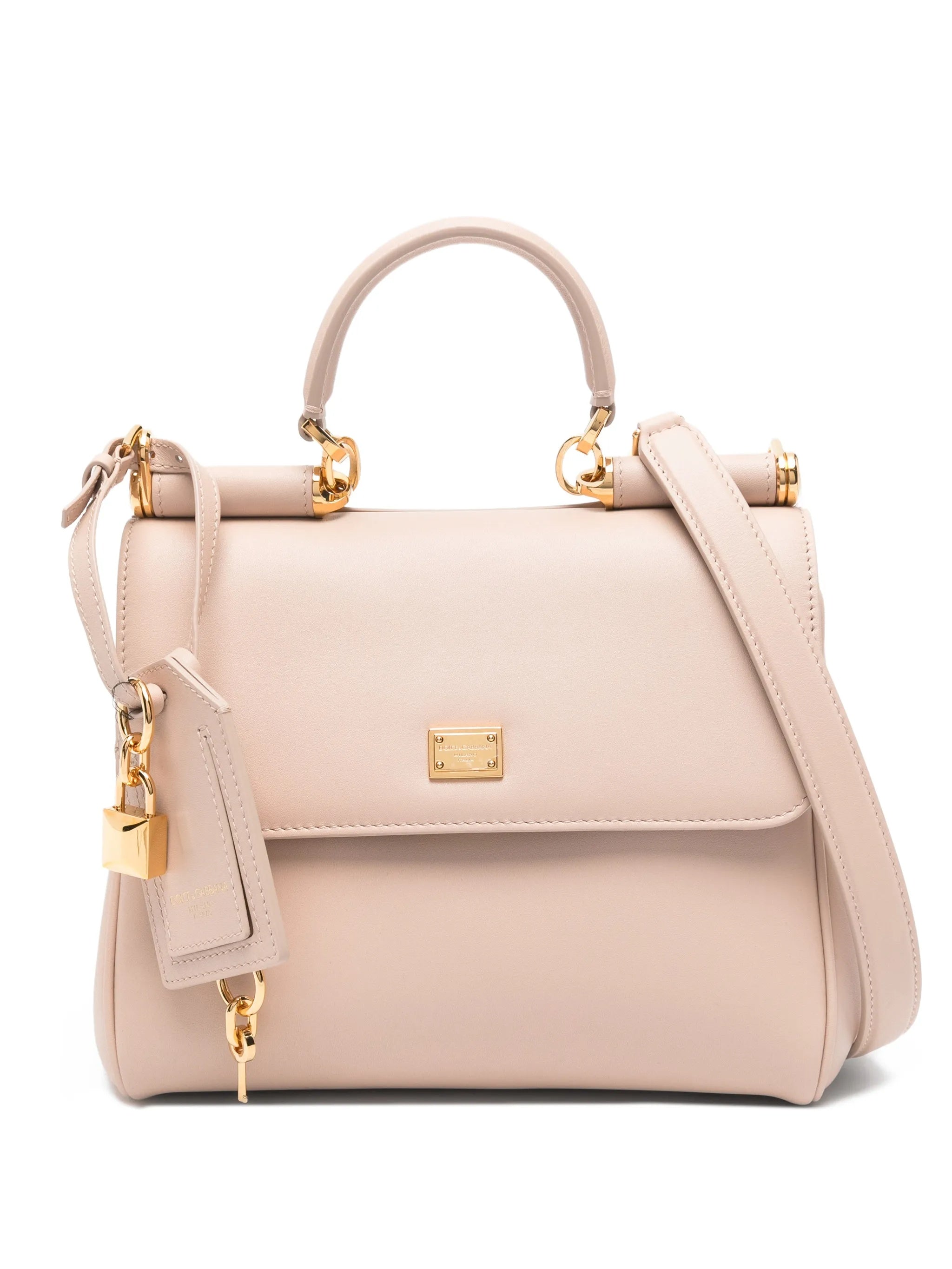 Neutrals Vit. Plonge Structured Leather Handbag