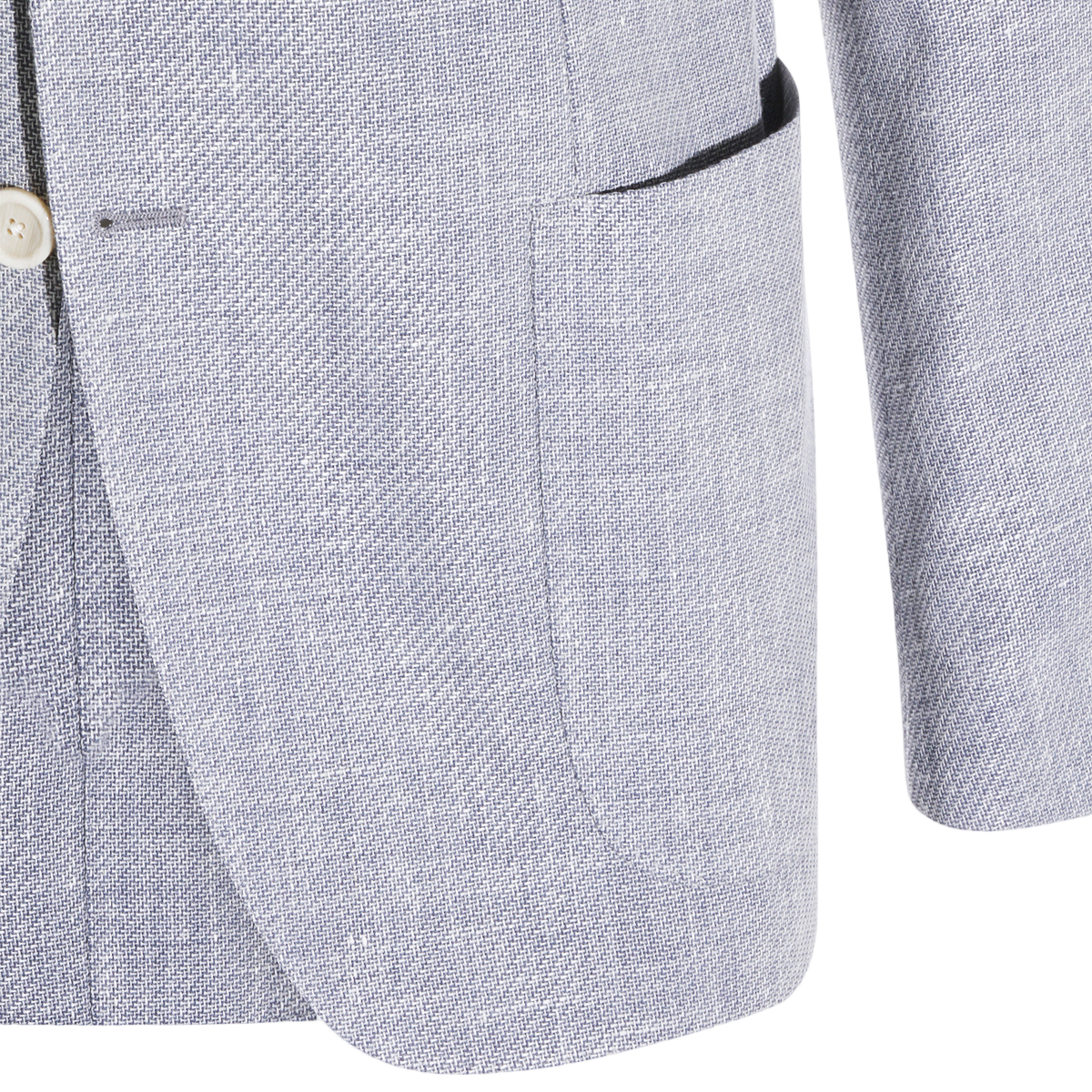 Clear Blue Jacket with High Collar