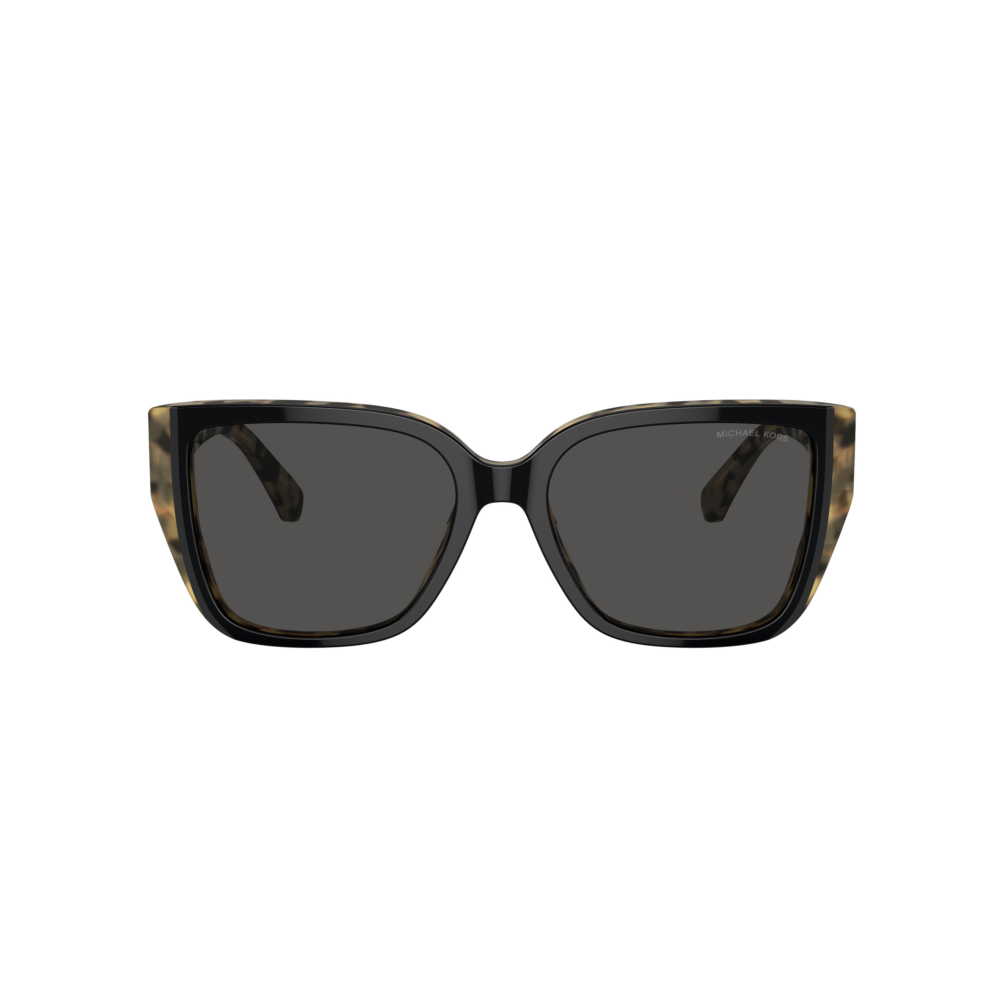 0mk2199 Oversized Tortoiseshell Sunglasses with Gold Accents
