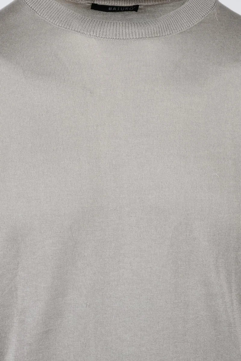 Crew Neck Sweater - Beige