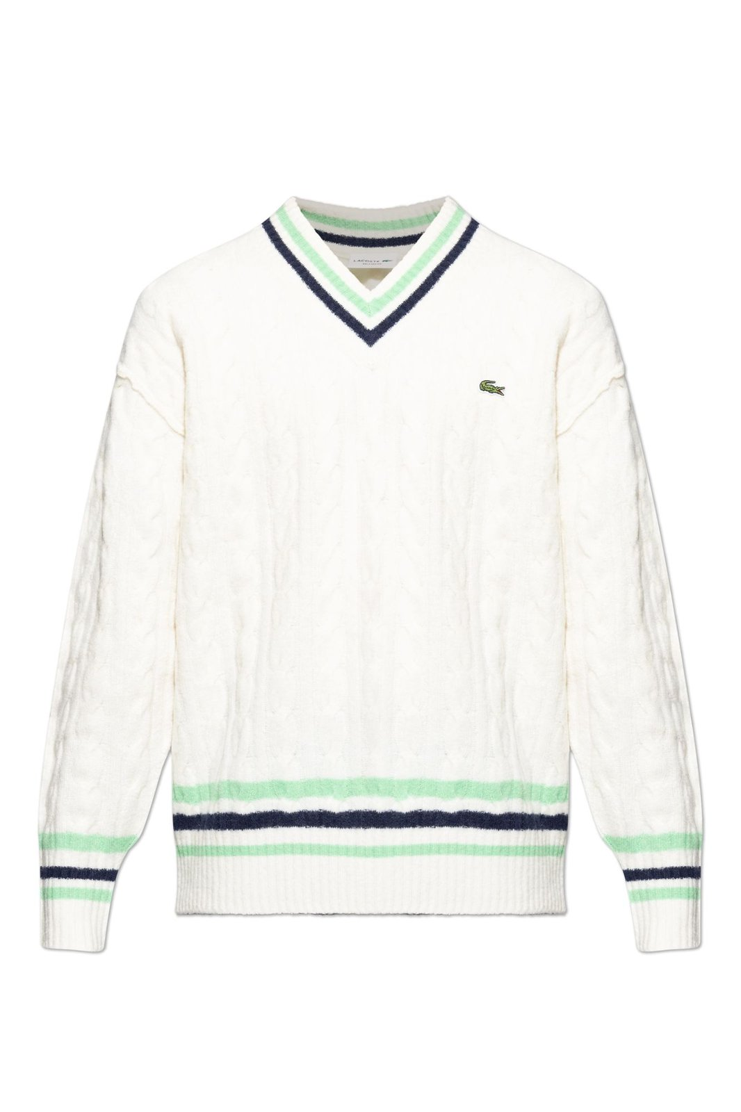 Cable Knit V-Neck Sweater
