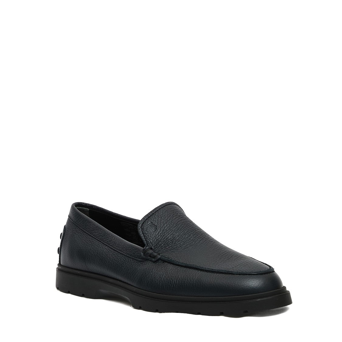 Moccasin Blue Leather Hybrid Bottom