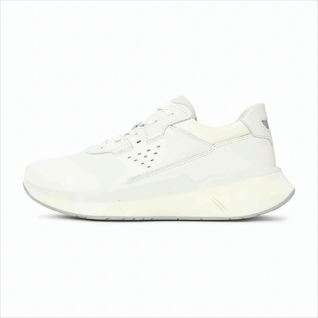 Minimalist White Sneakers with Padded Collar