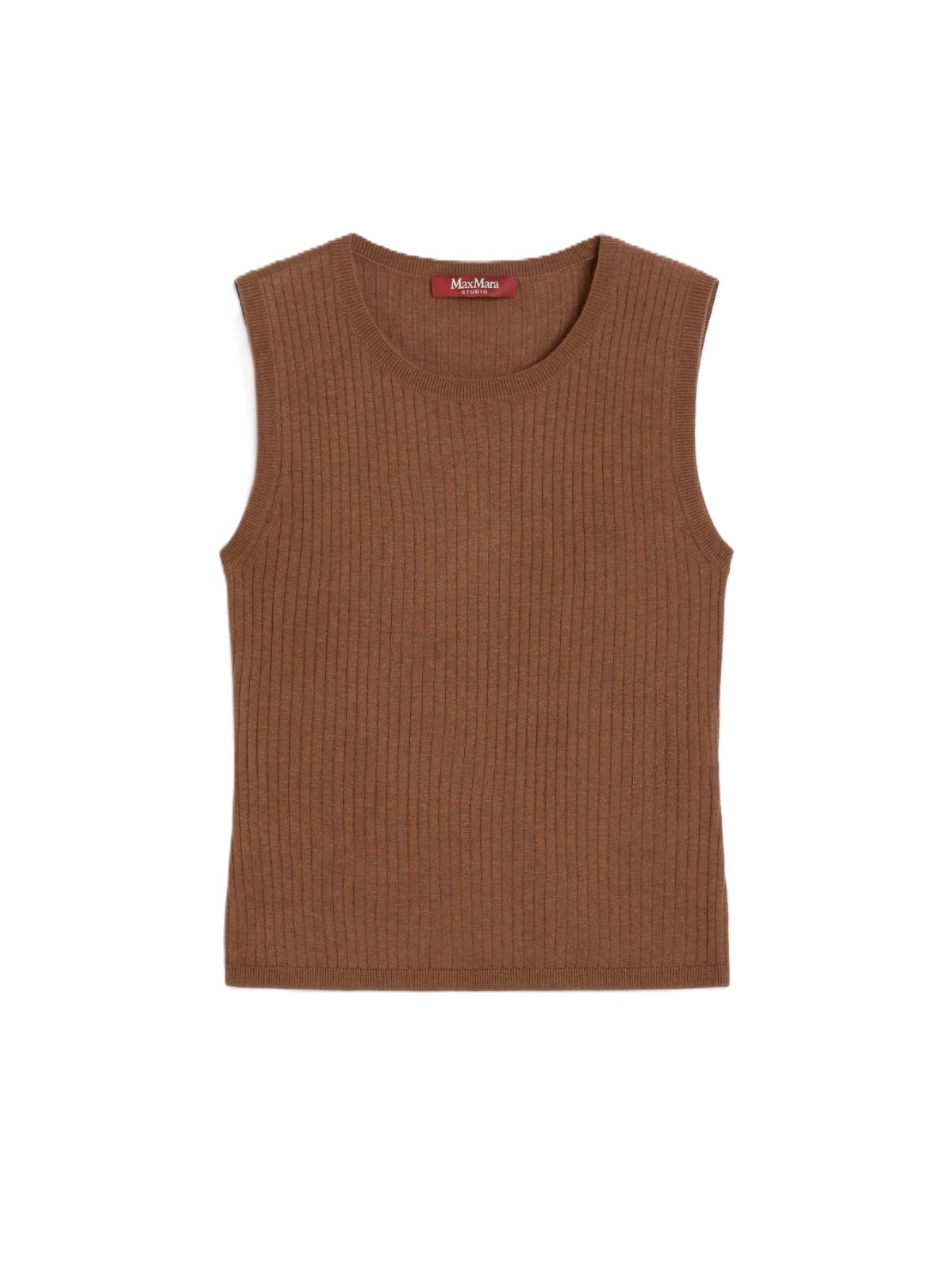 Timeless Beige Ribbed Knit Tank Top