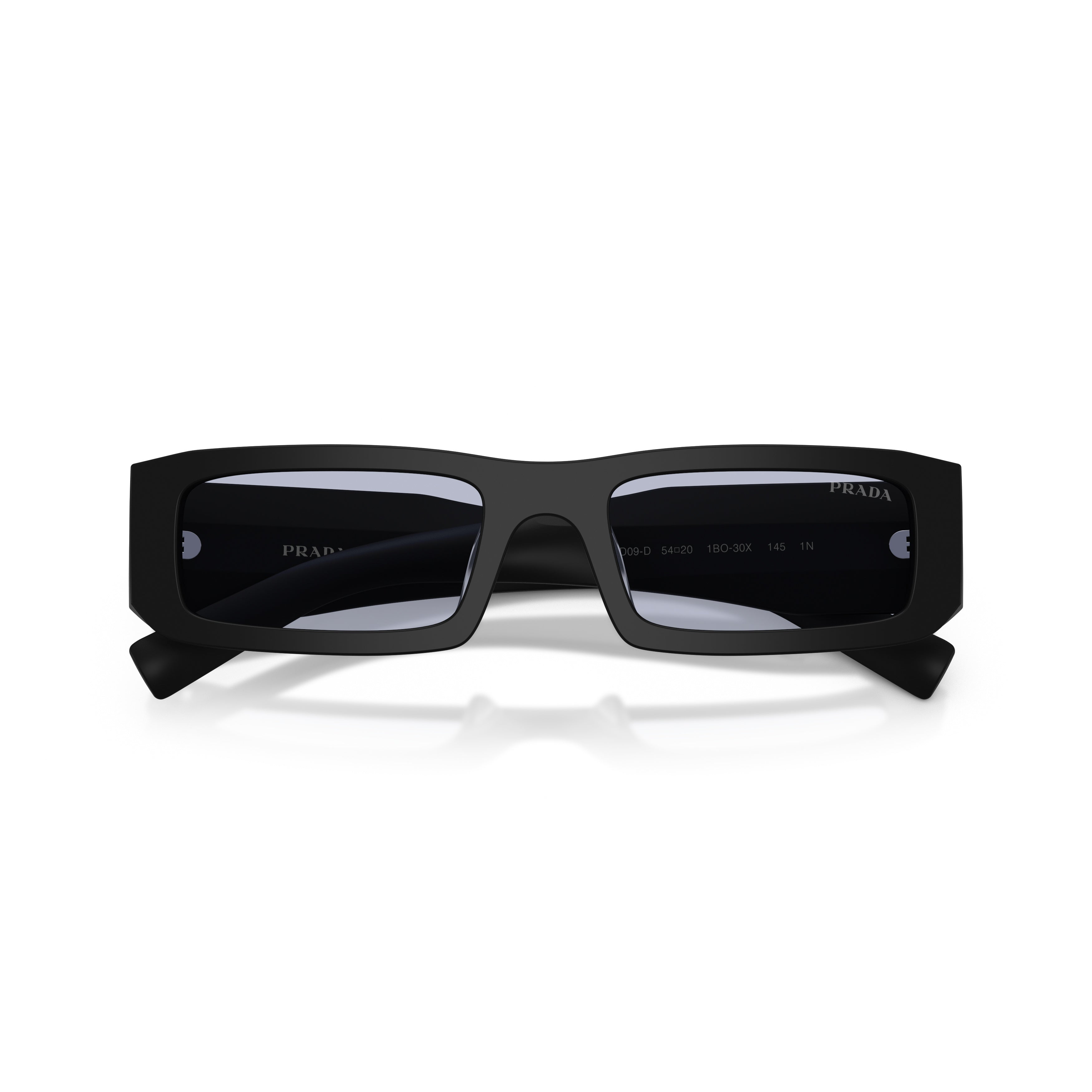 0pr D09sd Matte Black Rectangular Frame Sunglasses