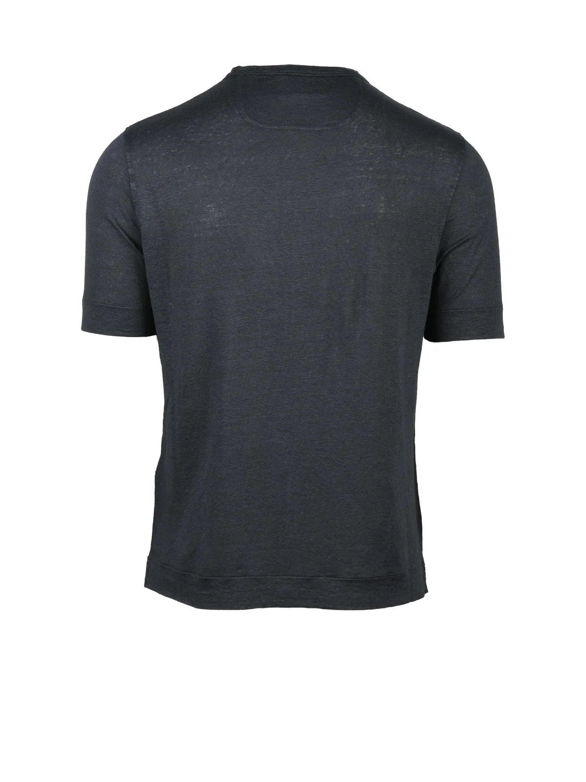 Grey Linen Elastane T-shirt