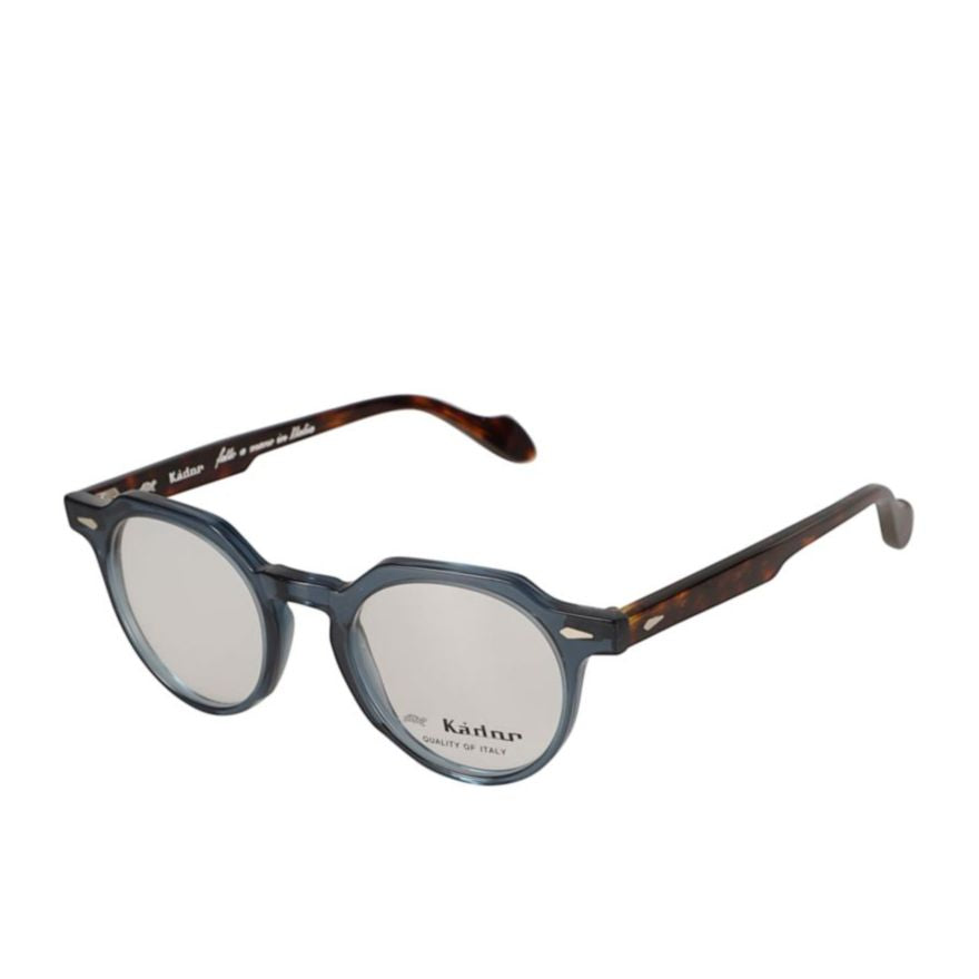 Amadeus Round Lens Eyeglasses with Tortoiseshell Temples