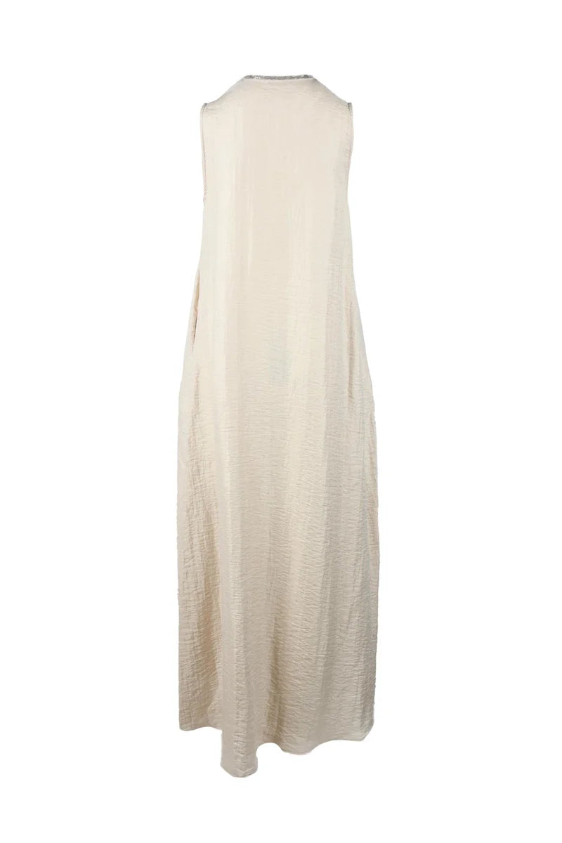 Long Tunic Dress - Beige