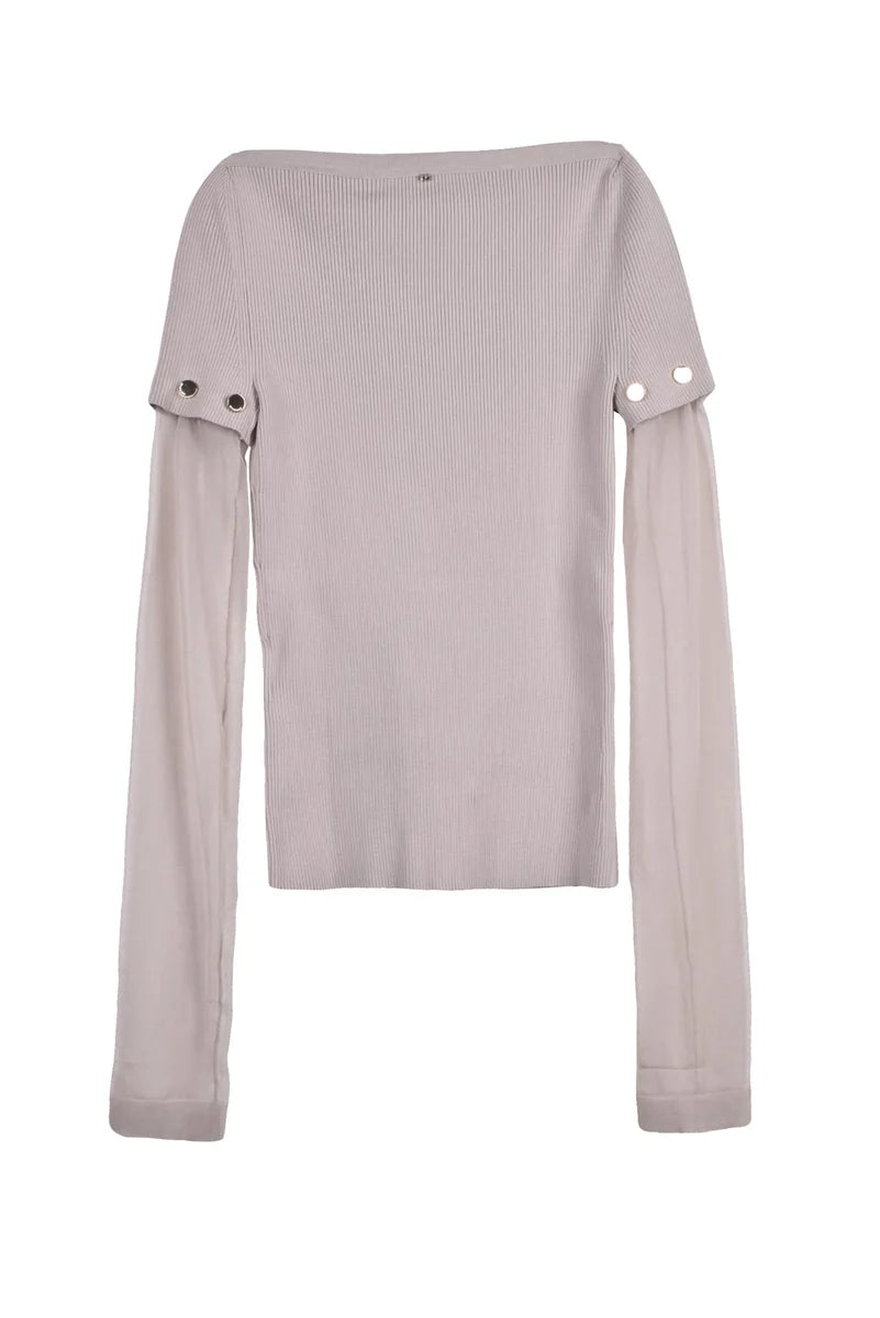 Under-Jacket Top - Beige