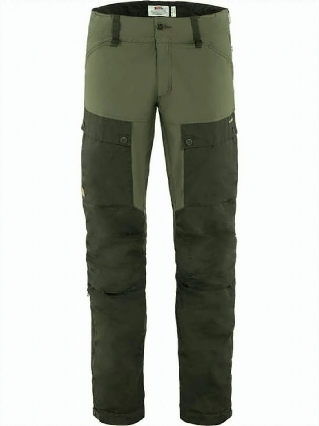 Two-Tone Structured Fit Straight Pants