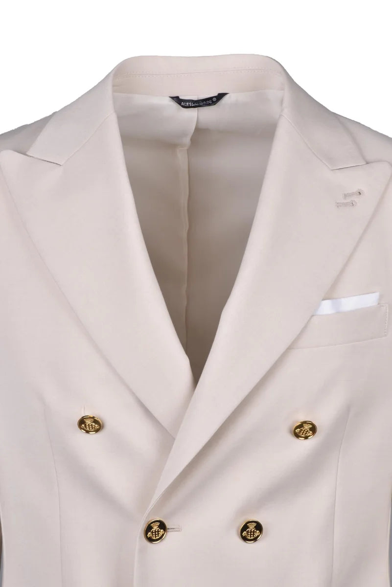 Double-Breasted Jacket - White