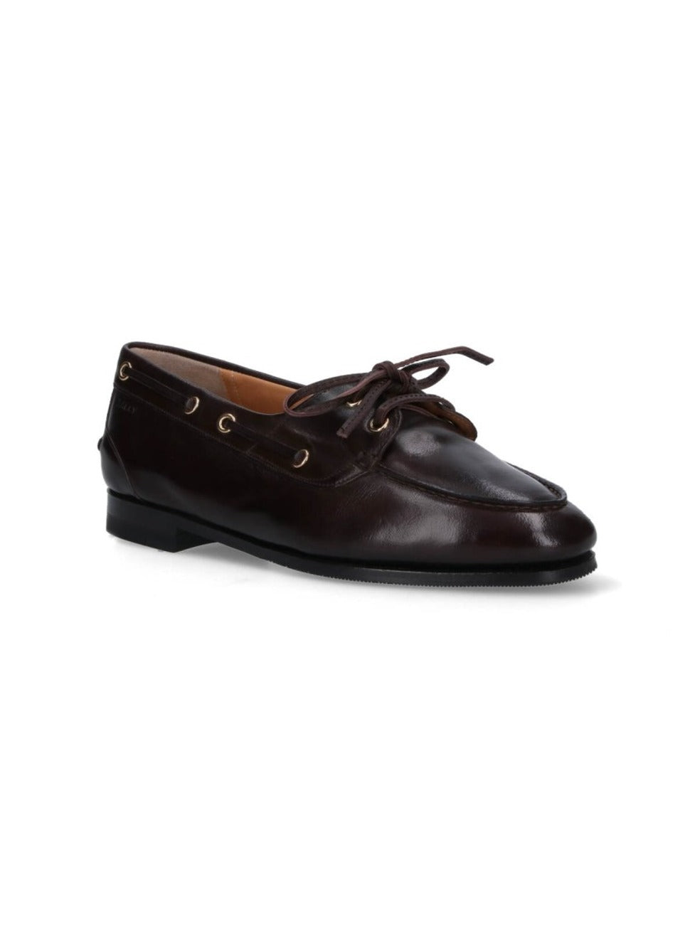 Dark Buffalo Leather Slip-On Loafers