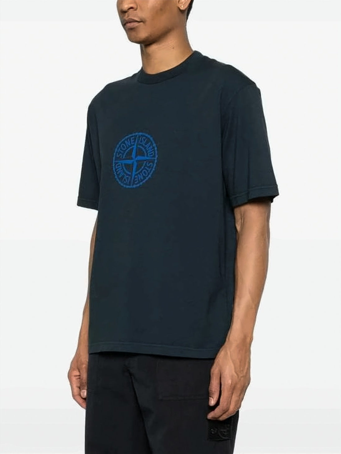 Short-Sleeve T-Shirt With Circular Emblem And Relaxed Fit