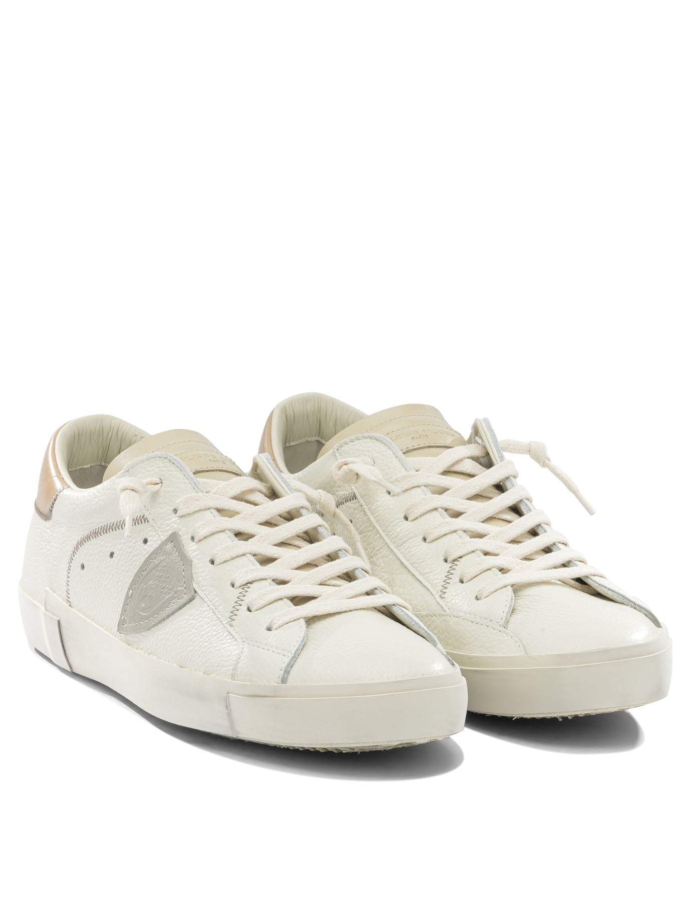 Low-Top Sneakers with Perforated Detailing
