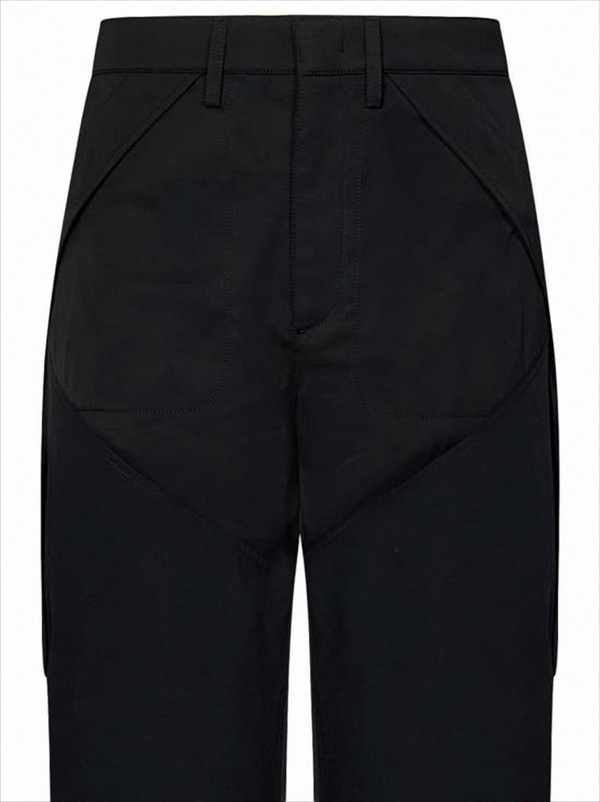 Straight-Leg Pants With Reinforced Patch Details