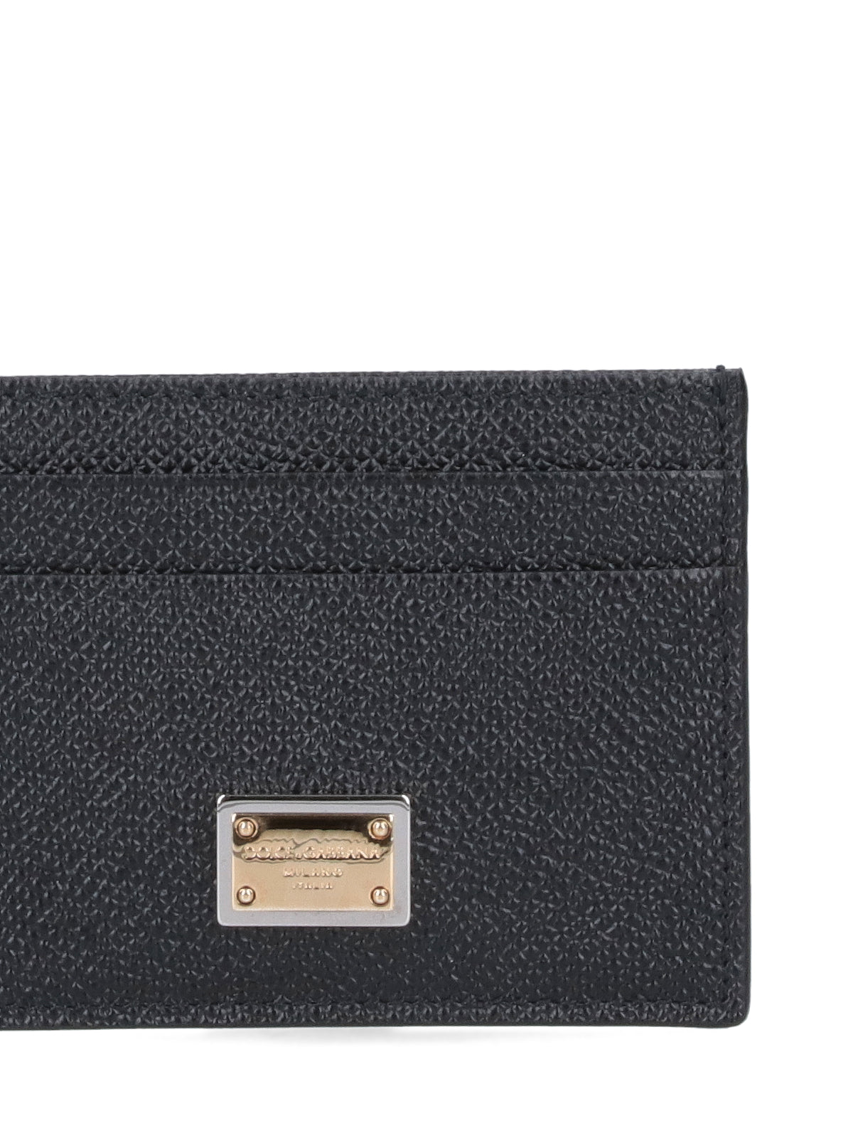 Textured Black Calf Leather Cardholder