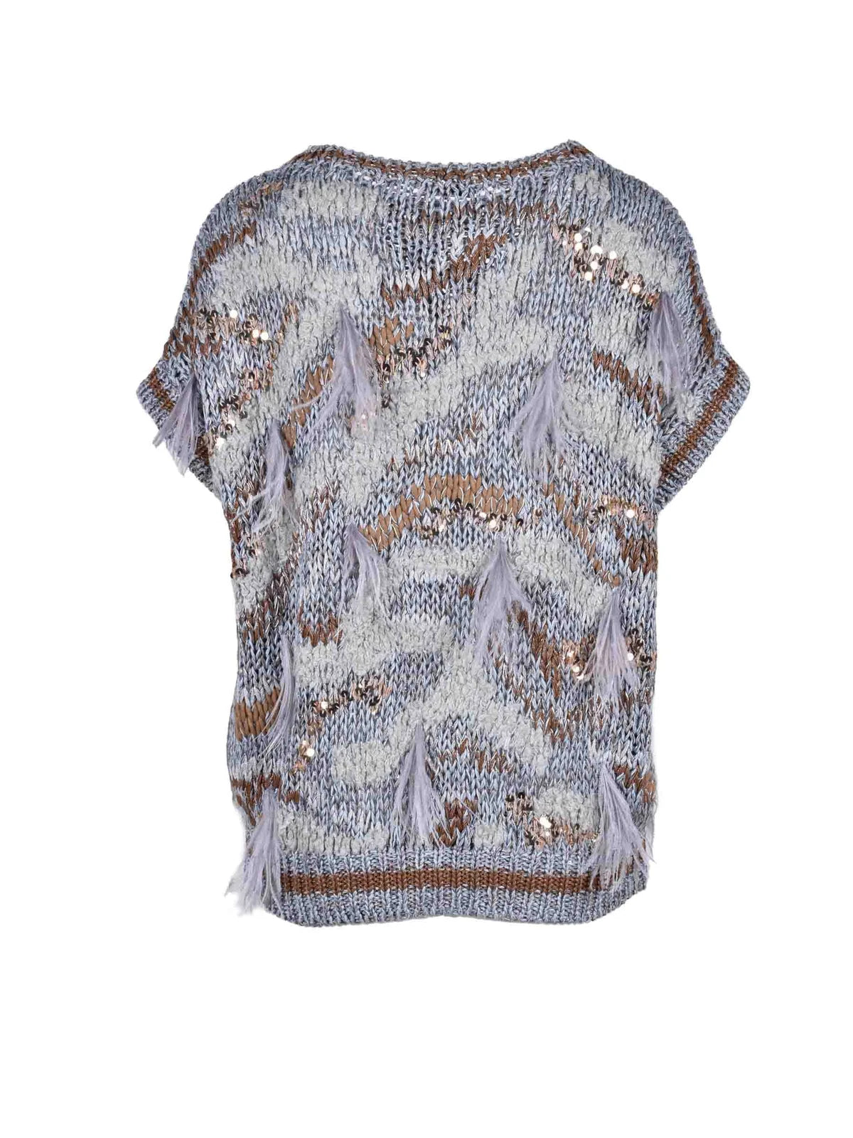 Grey Lurex Knitwear