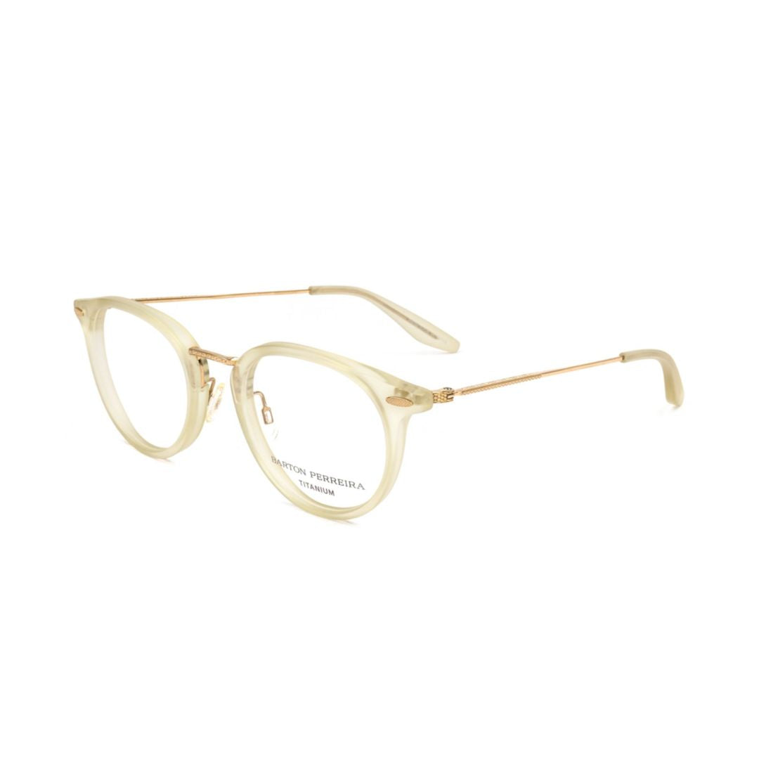 Bp5012 481jh Translucent Beige Eyeglasses with Gold-Toned Accents