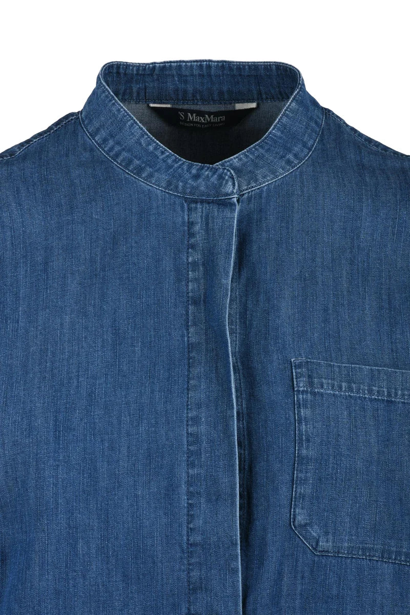 Korean Collar Cotton Shirt