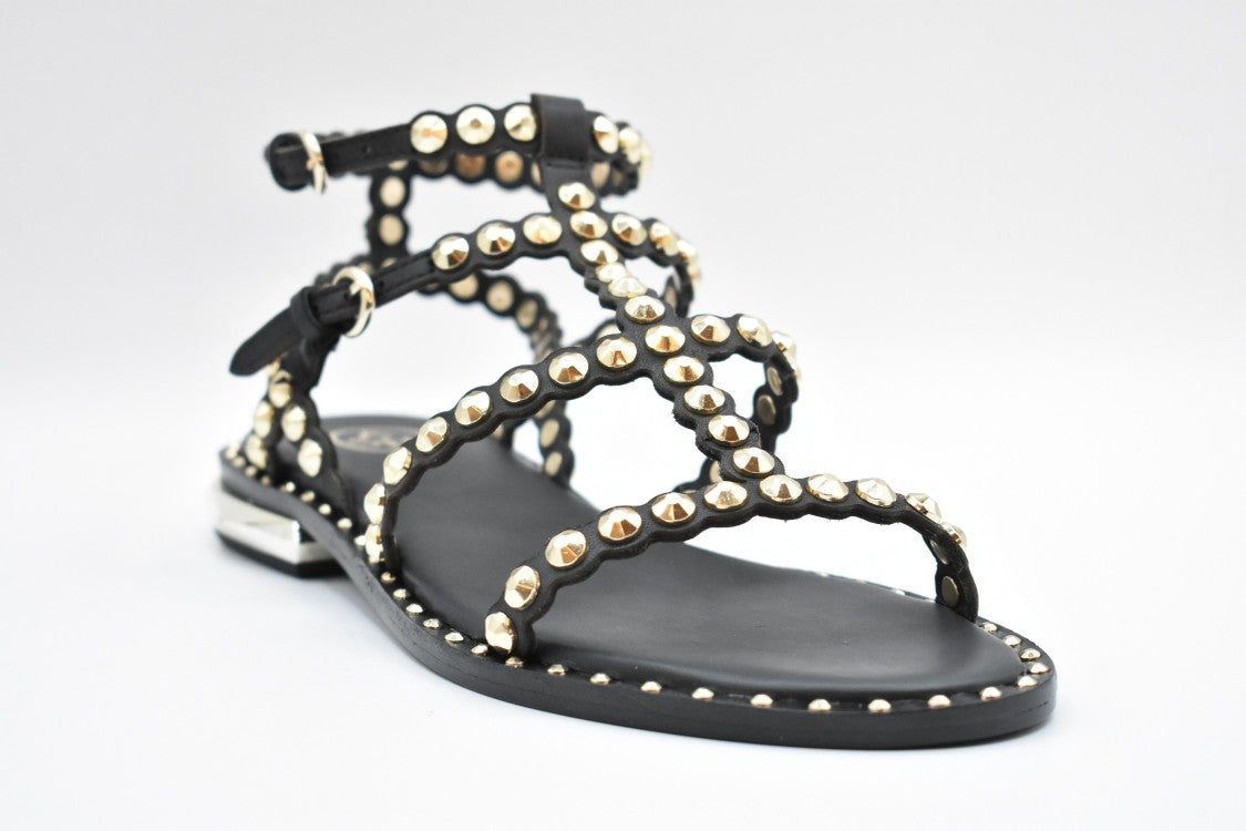 Black Flat Sandals