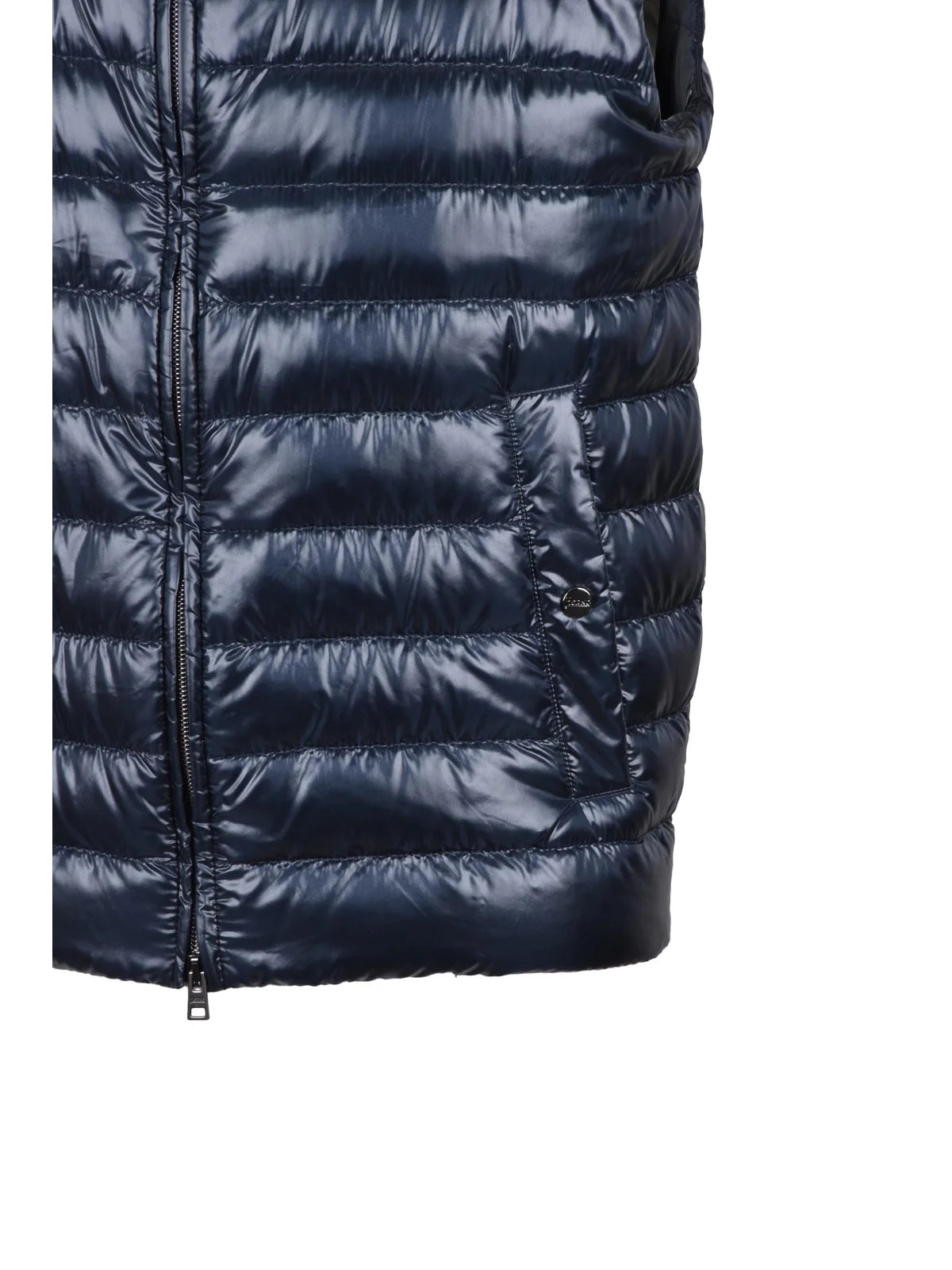 Blue Centogrammi Polyamide Down Vest