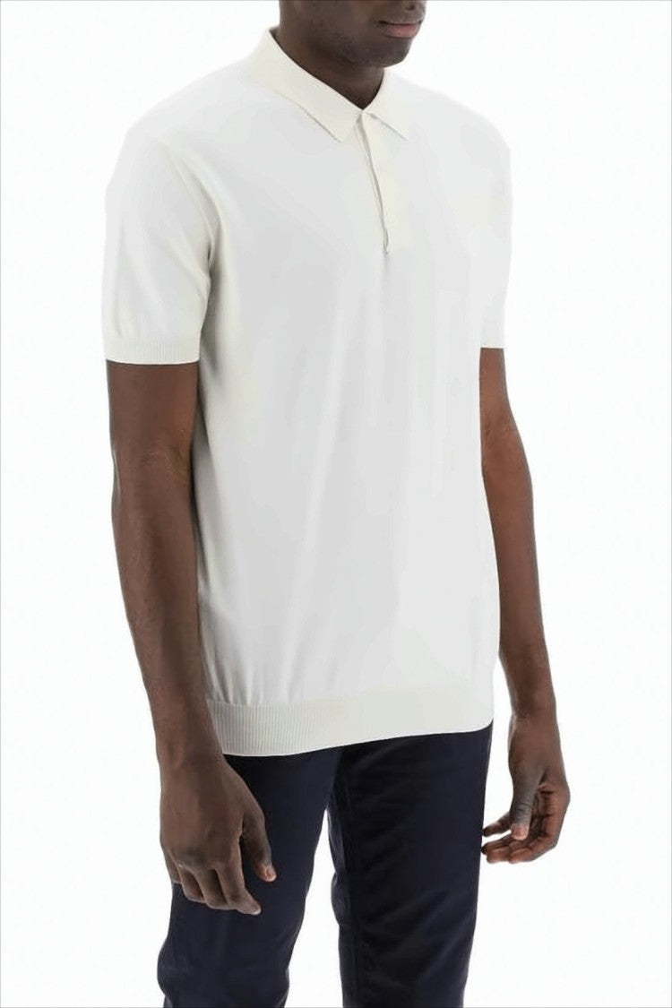 Classic Short-Sleeved Polo Shirt With Minimalist Design