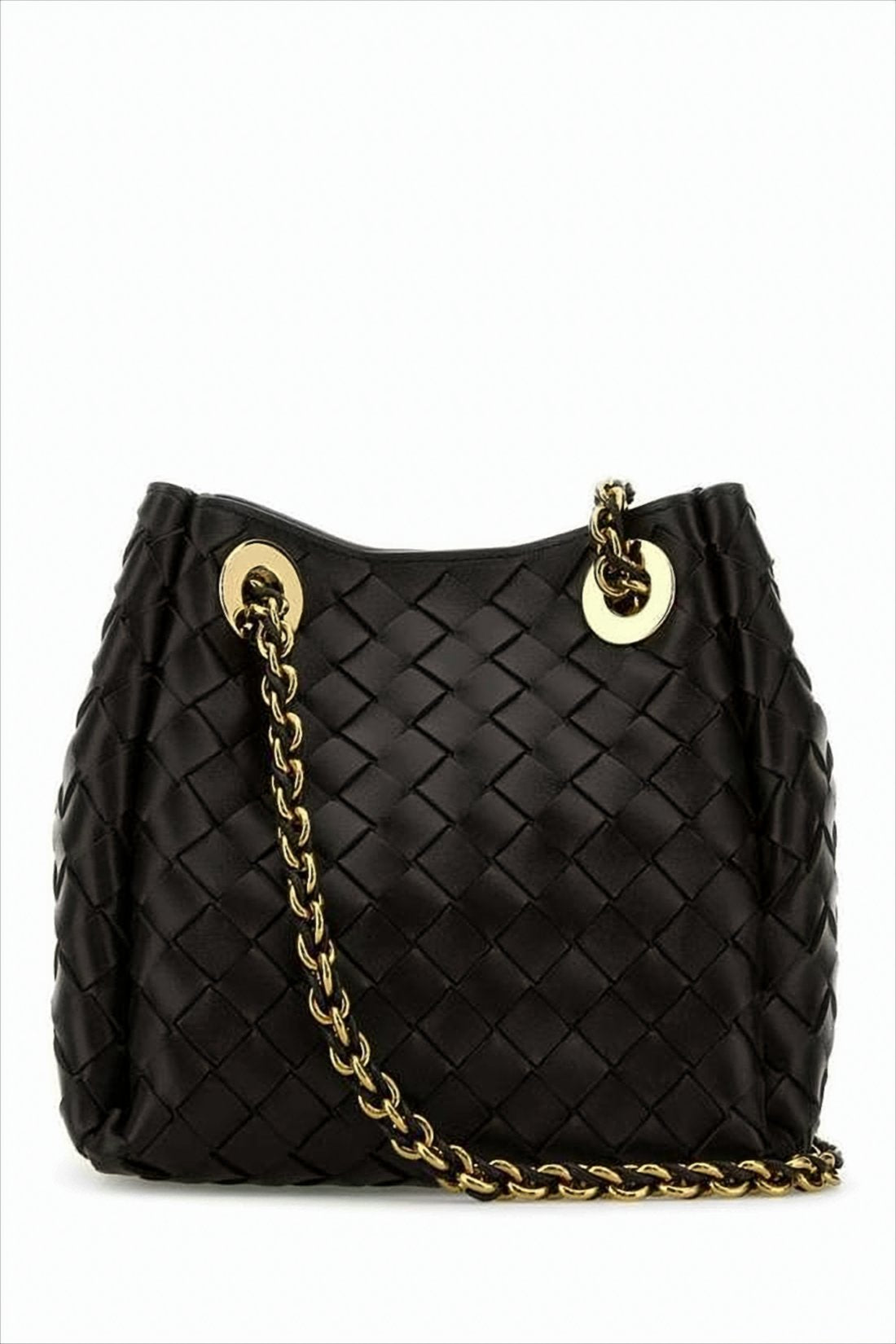 Intricately Woven Lambskin Tote Bag