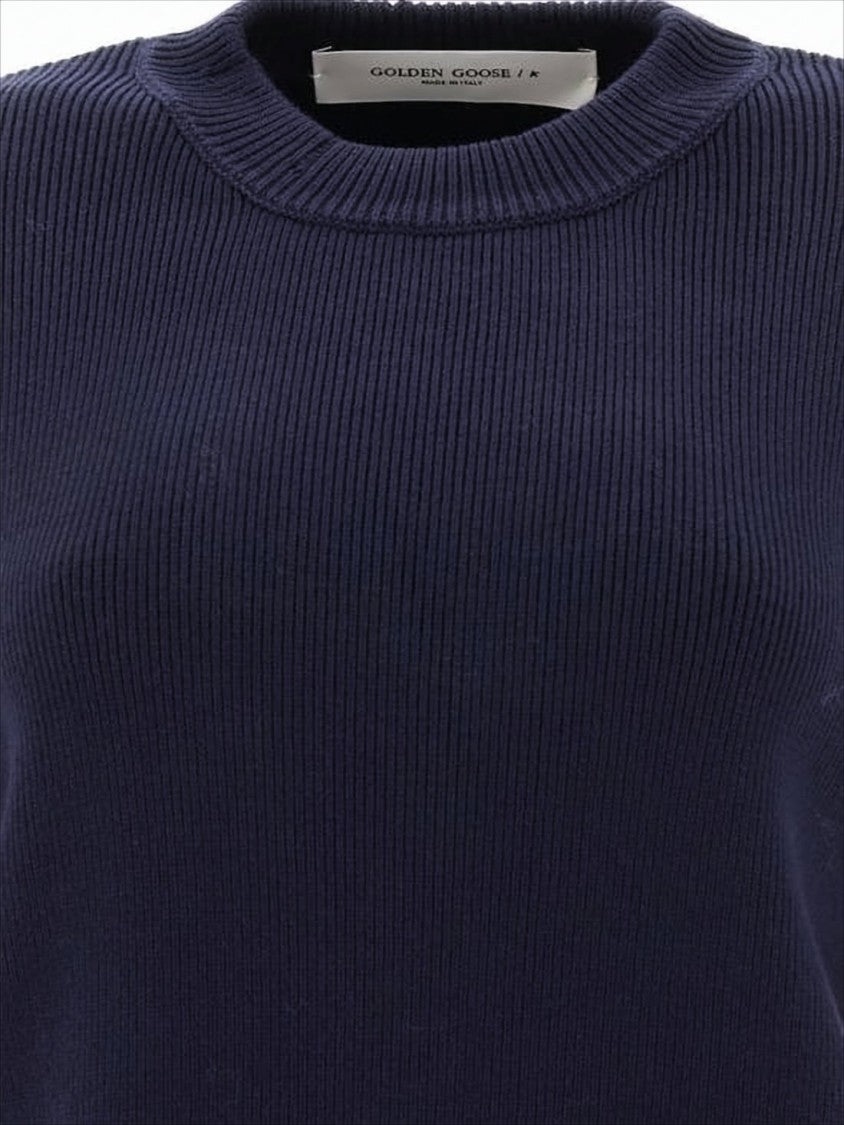 Ribbed Knit Sweater with Cropped Fit