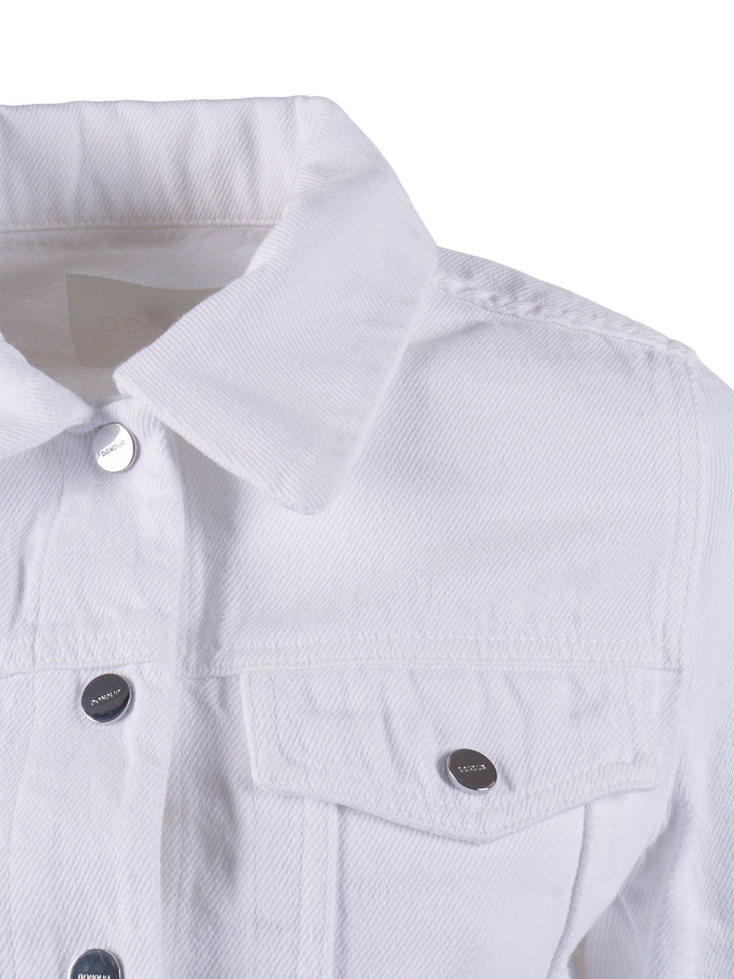 White Cotton Casual Utility Jacket
