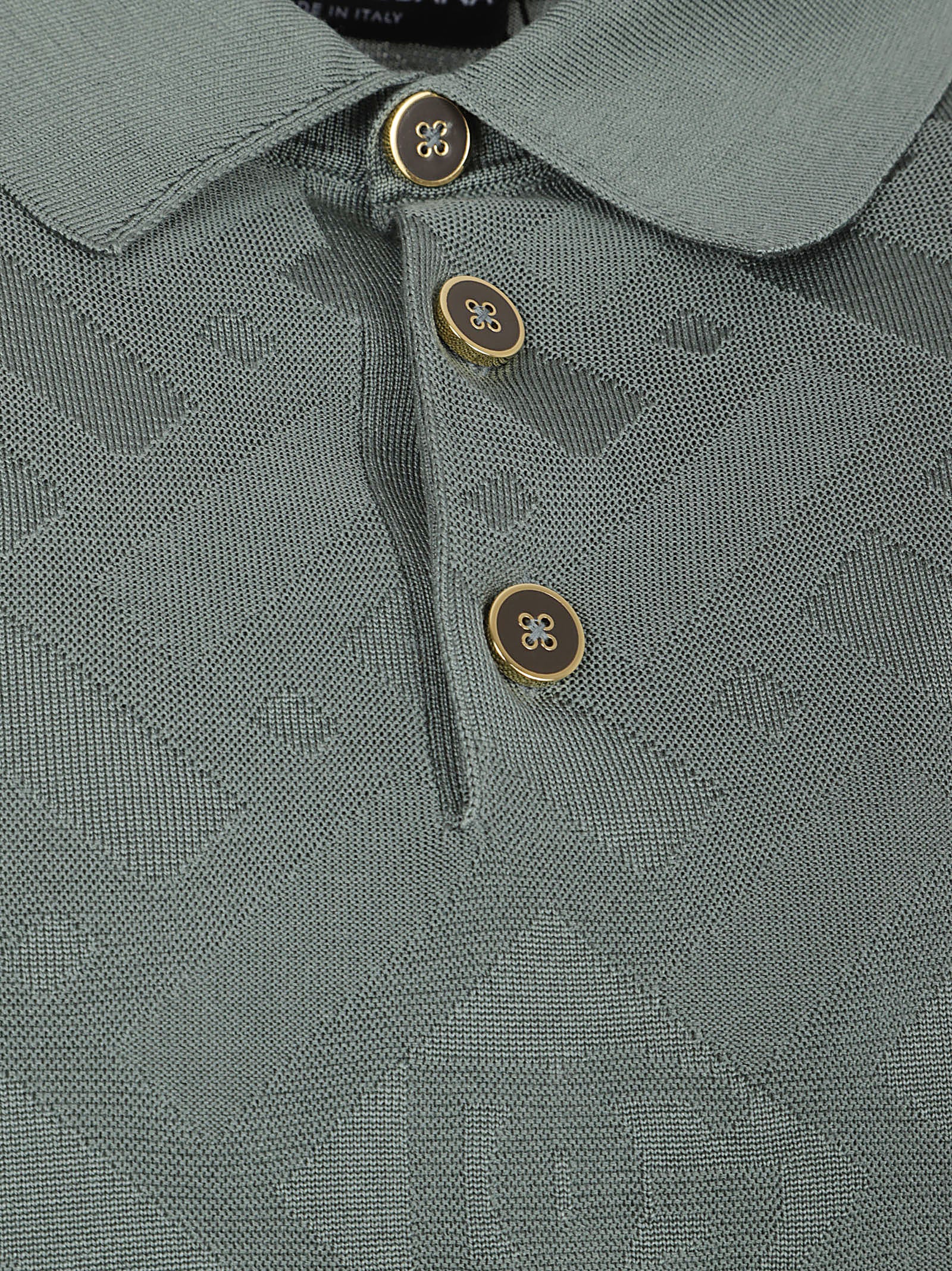 Silk Micropoint Grey Polo Shirt