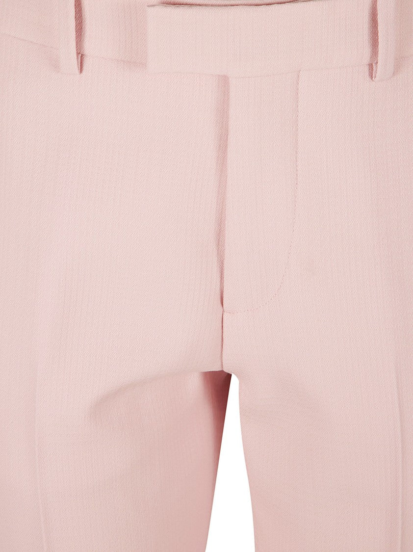 Tailored Straight-Leg Trousers With Subtle Texture