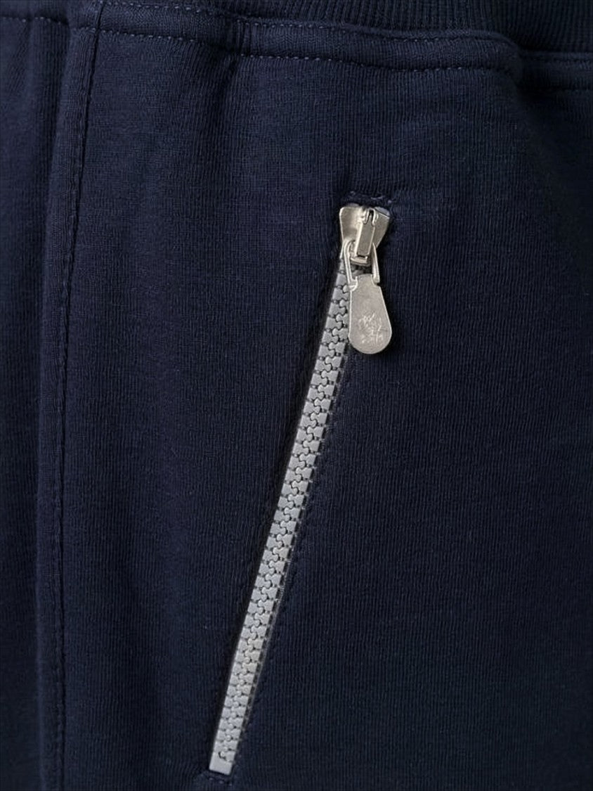 Tailored Blue Shorts with Drawstring Waistband