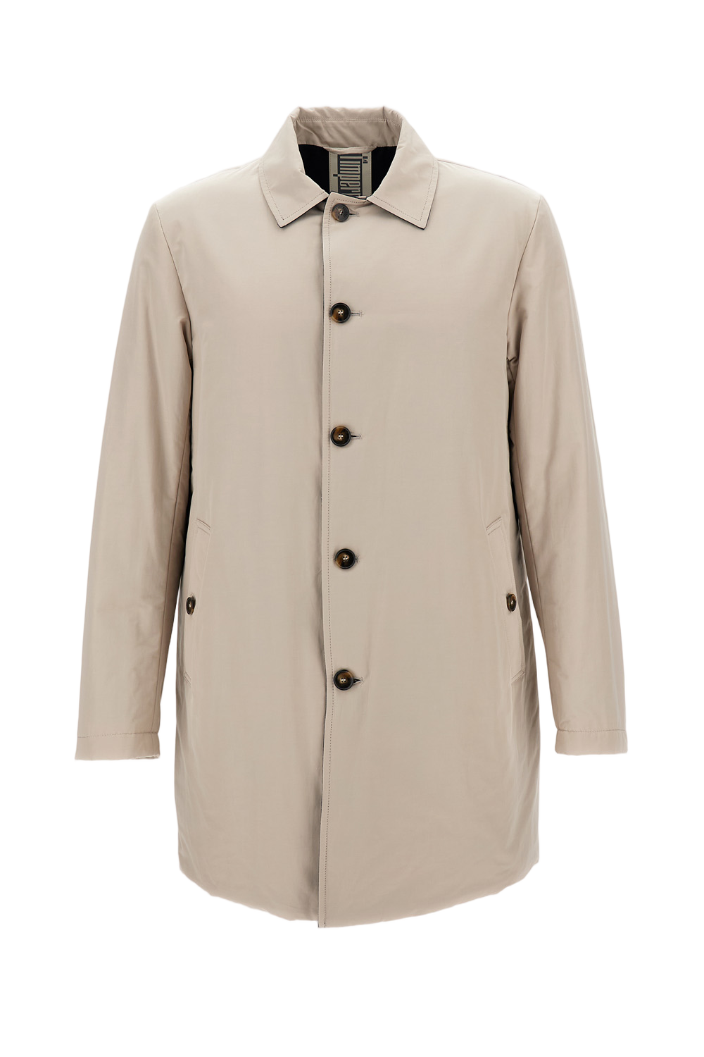 Water-Repellent Trench Coat with Removable Lining