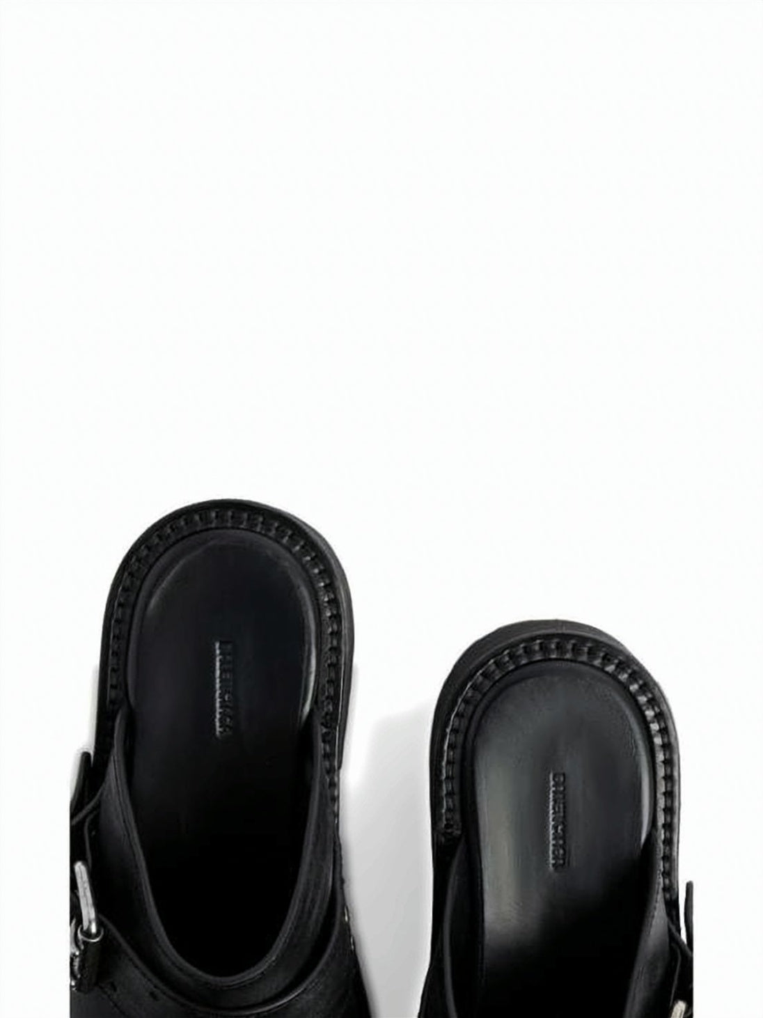 Mule Slipper with Adjustable Buckle and Rubber Sole