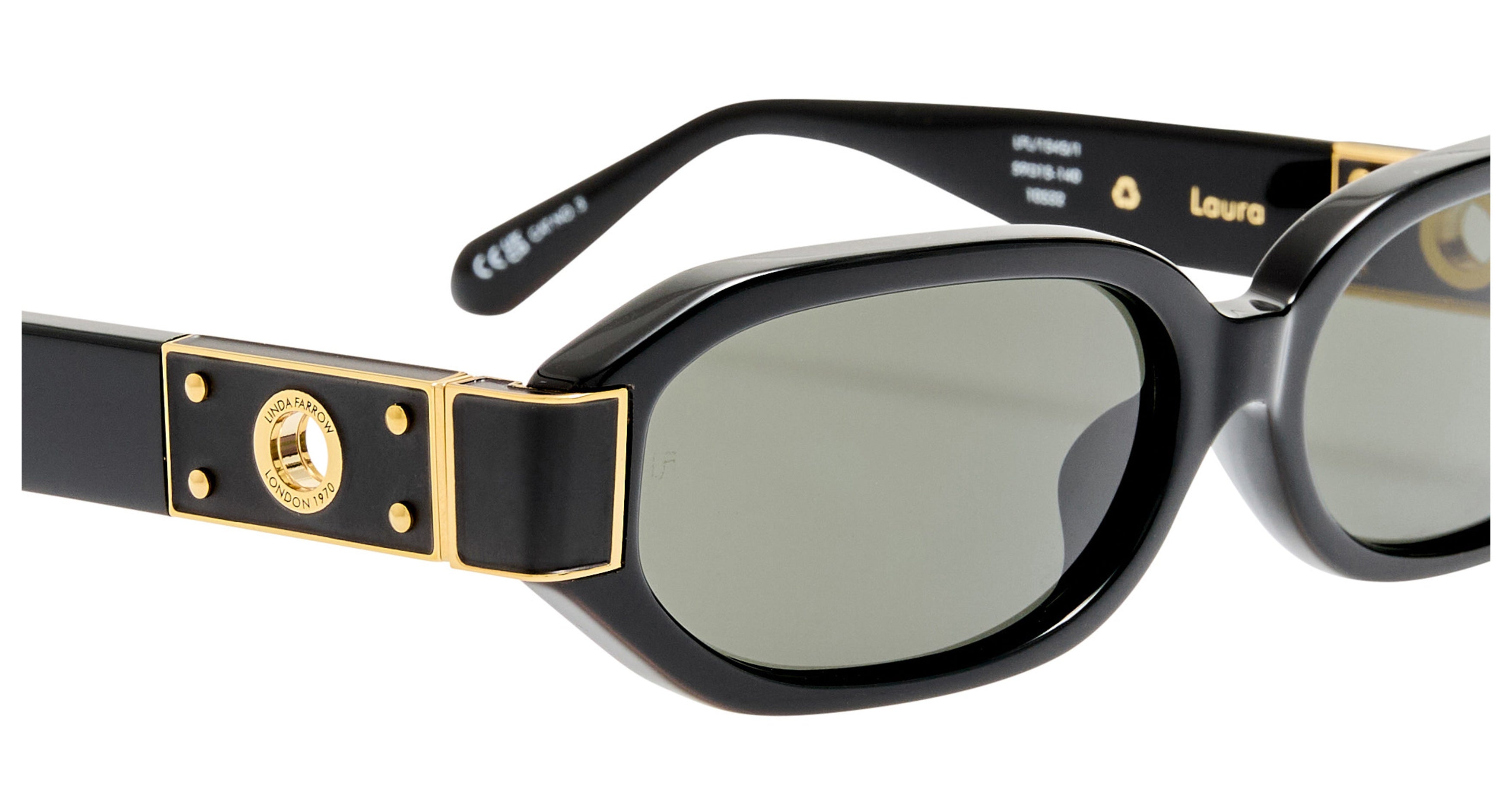 Lfl Oversized Square-Frame Sunglasses with Gold Accents