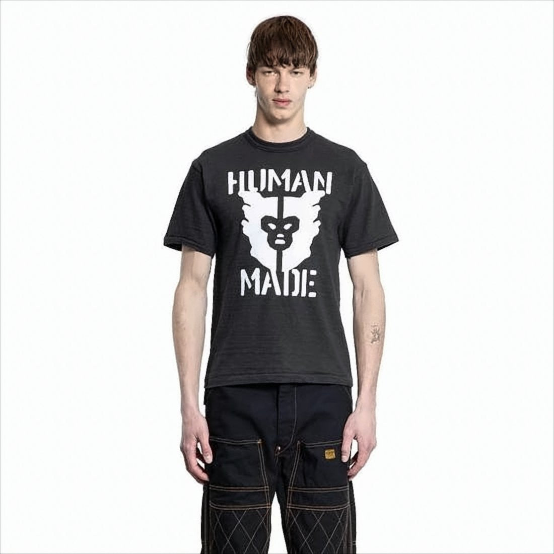Short-Sleeve Crew Neck T-Shirt with Bold Graphic Print