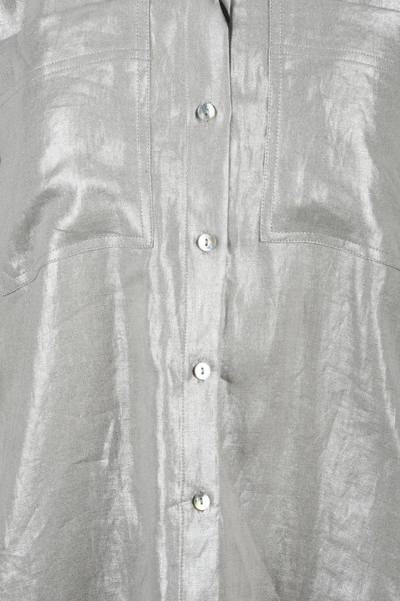 Sport Linen Shirt - Silver