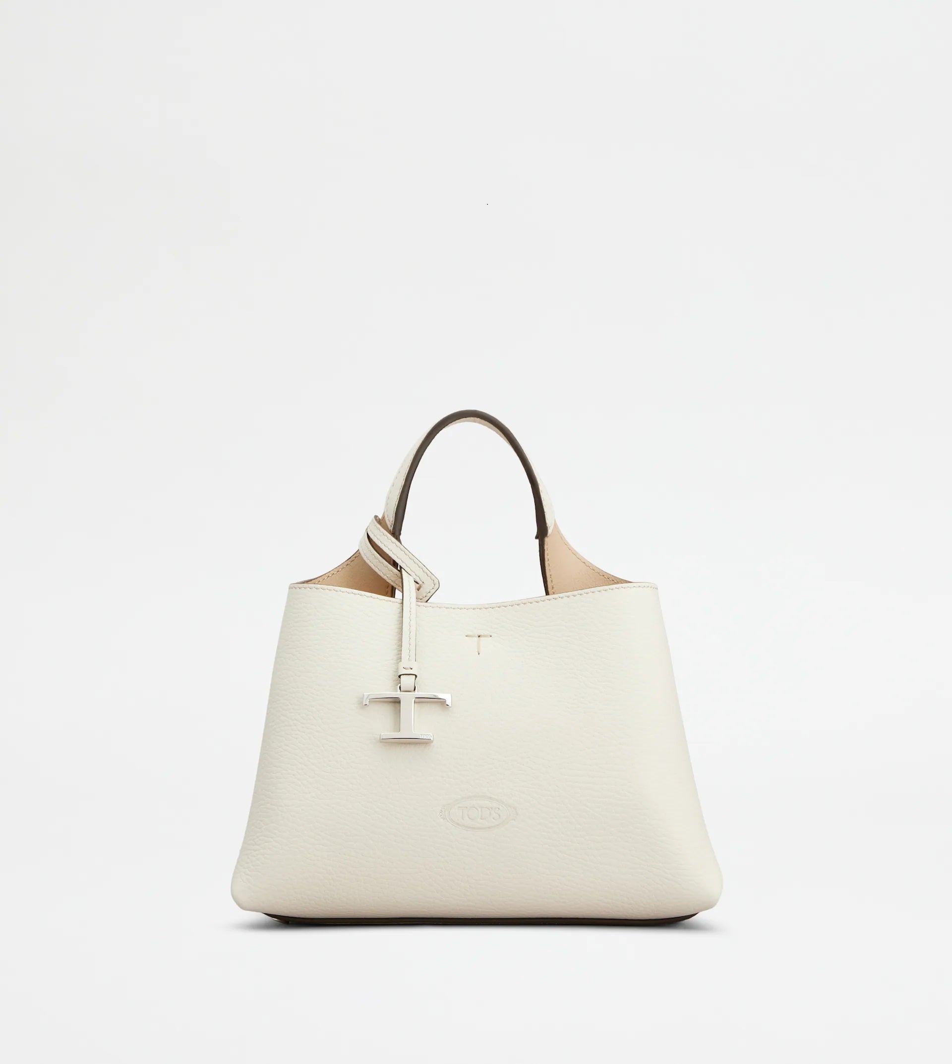 Apa Micro Tote Leather Bag – White