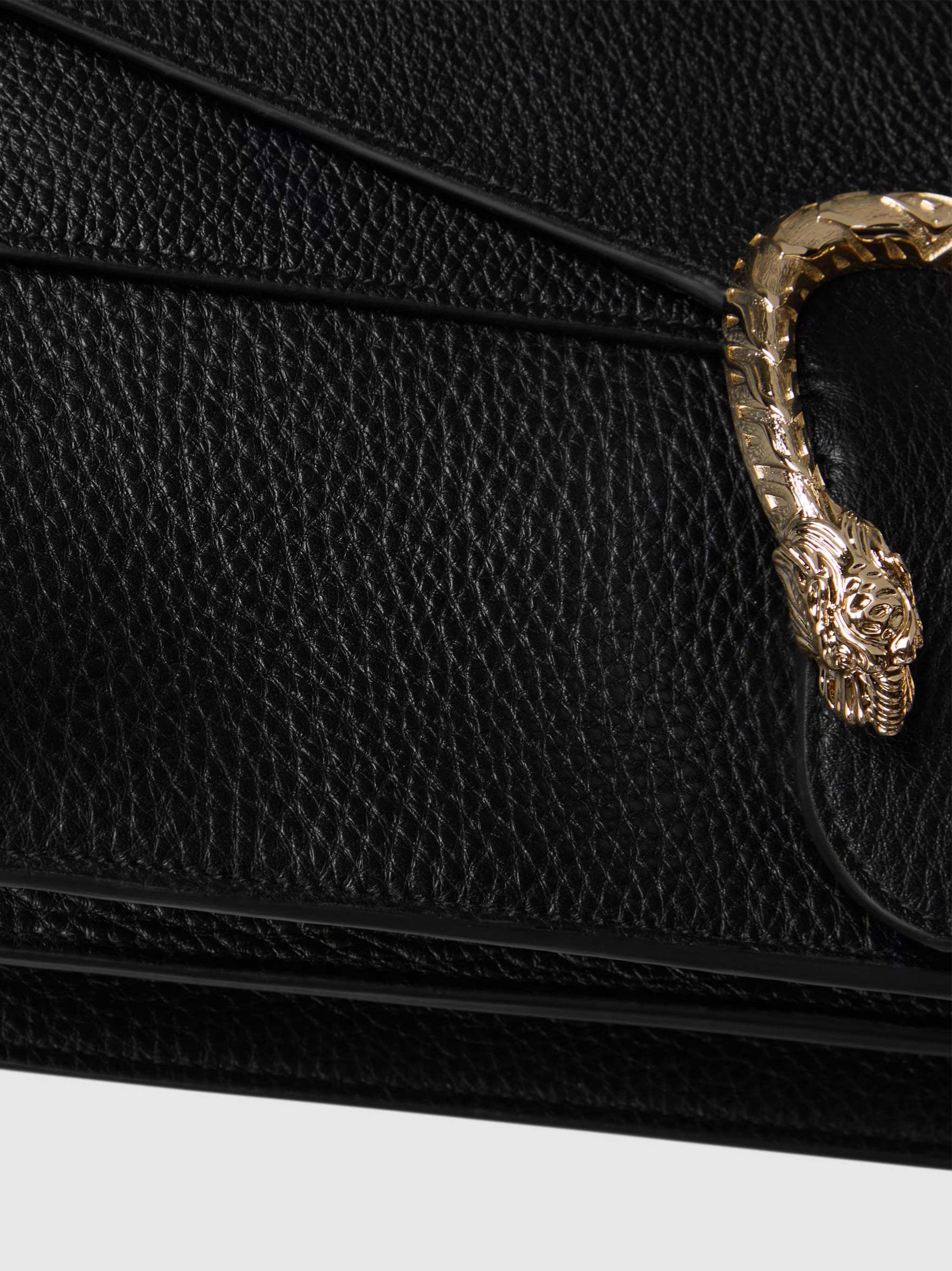 Black Dionysus Medium Leather Shoulder Bag