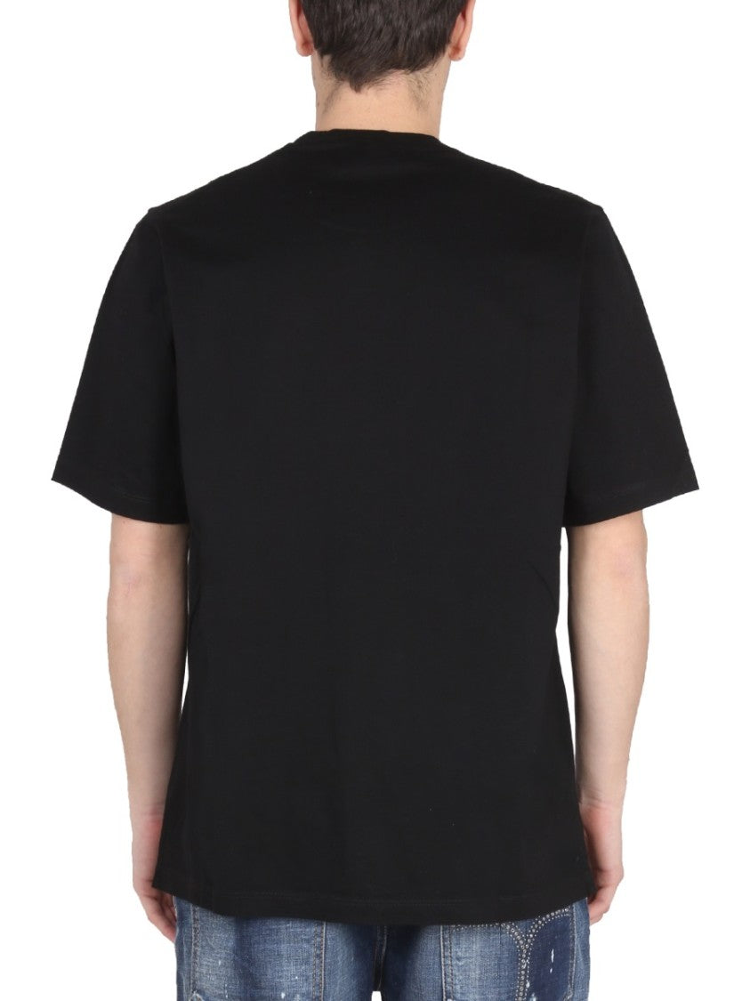 Shark Motif Logo Print T-Shirt