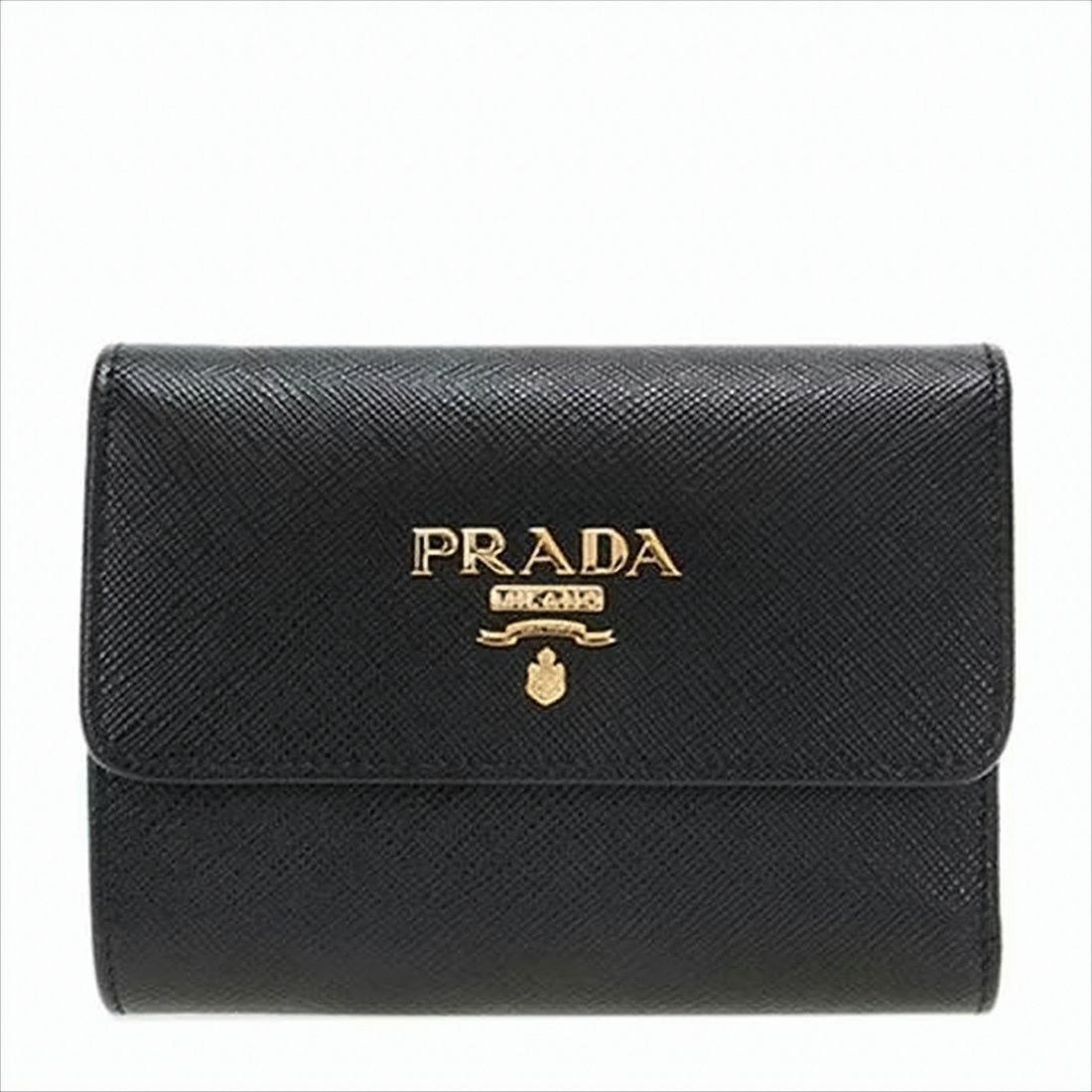 Textured Leather Compact Wallet