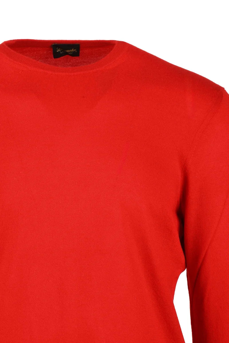 Thin Cashmere Crew Neck Pullover - Fluorescent