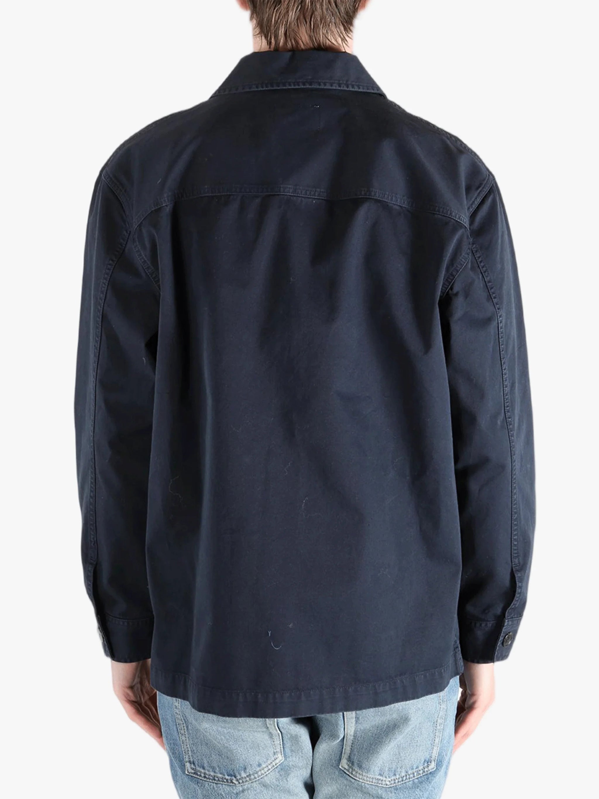 Midnight Blue Cassandre Boxy Overshirt
