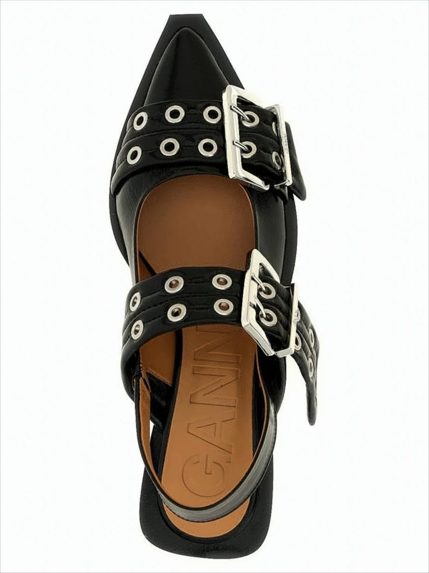 Pointed Toe Flat Shoes with Finish