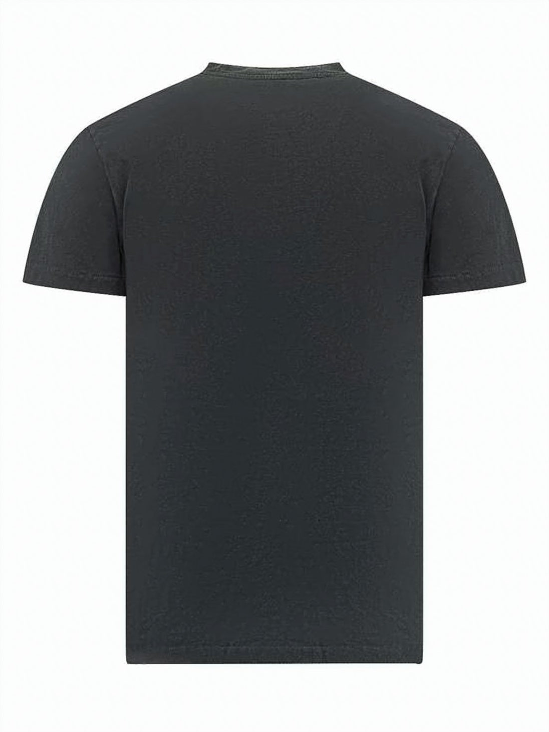 Short-Sleeved Crew Neck T-Shirt with Bold Chest Print
