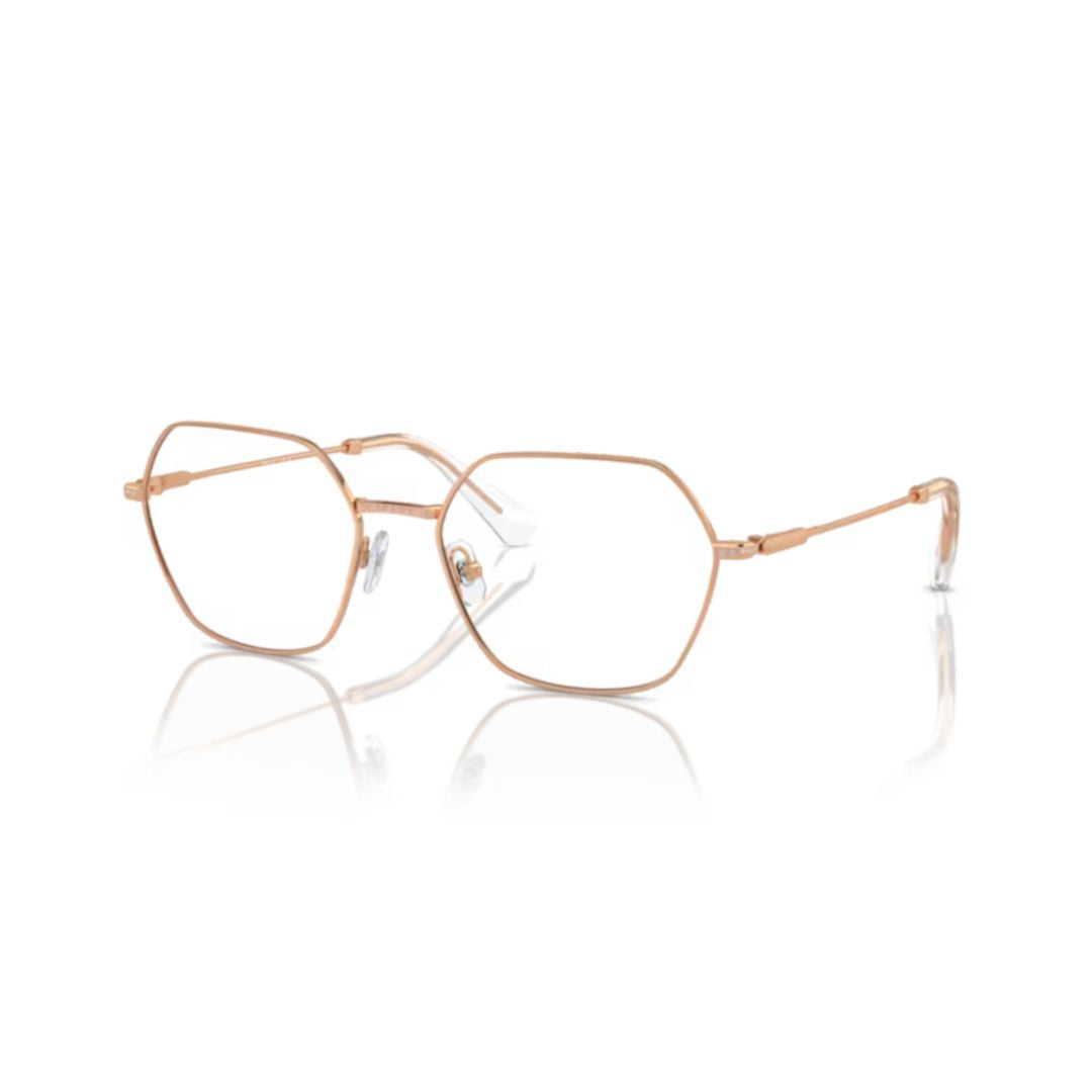 0sk1011 Delicate Rose Gold Hexagonal Sunglasses