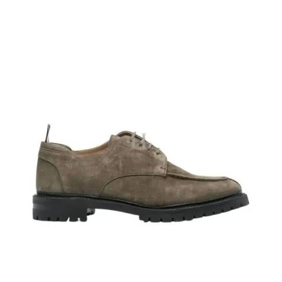 Moc Toe Suede Dress Shoes with Rubber Lug Sole